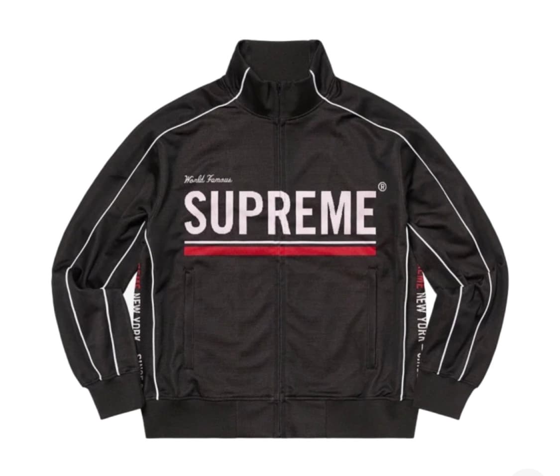 [L]슈프림 월드 페이머스 자카드 트랙 자켓 블랙 - 22FW 상품이미지1