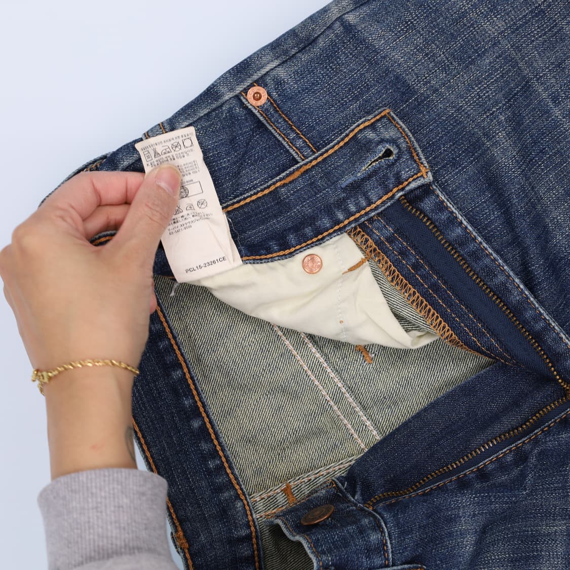 [W30 L34] 리바이스 OT206 워싱 데님팬츠 1205HR2 상품이미지6