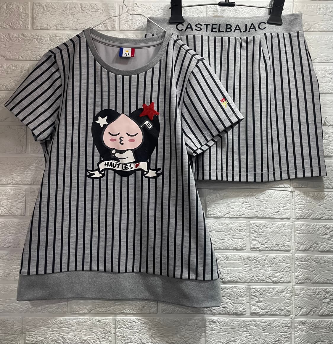 까스텔바작 골프반팔+골프스커트90 세트 골프웨어세트 상품이미지2