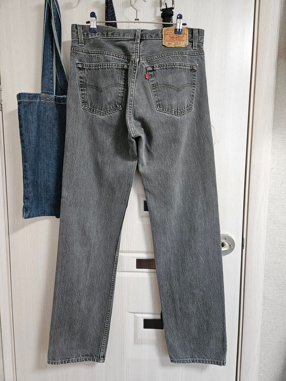 90s usa levi's 501  33x32 리바이스 빈티지 흑청 상품이미지2