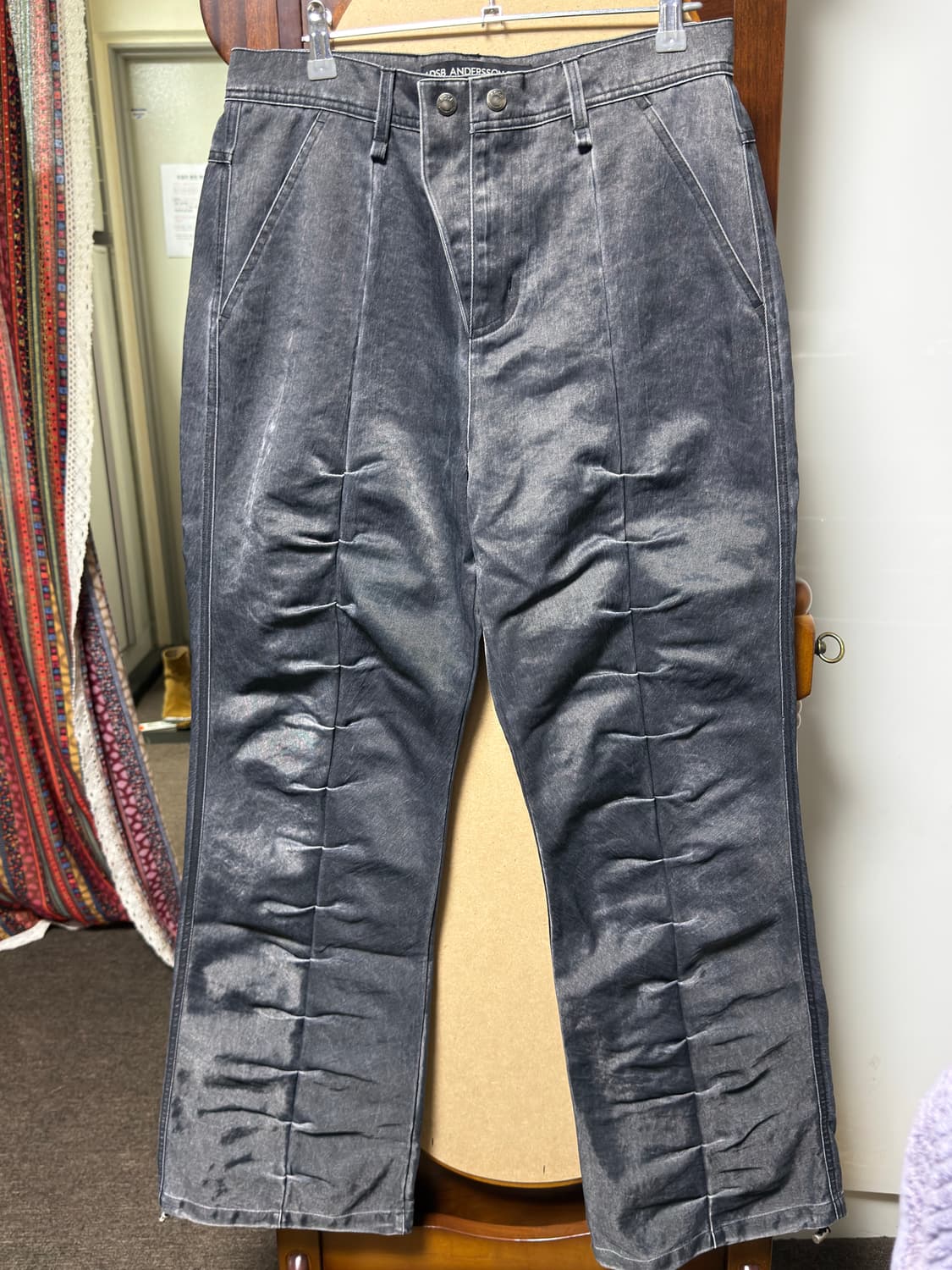 앤더슨벨 리보리 워시드 턱 팬츠 46 상품이미지2