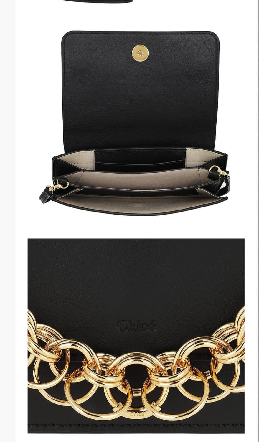 (정품) 끌로에 비쥬 클러치겸 크로스 금장 크로스가방 상품이미지3