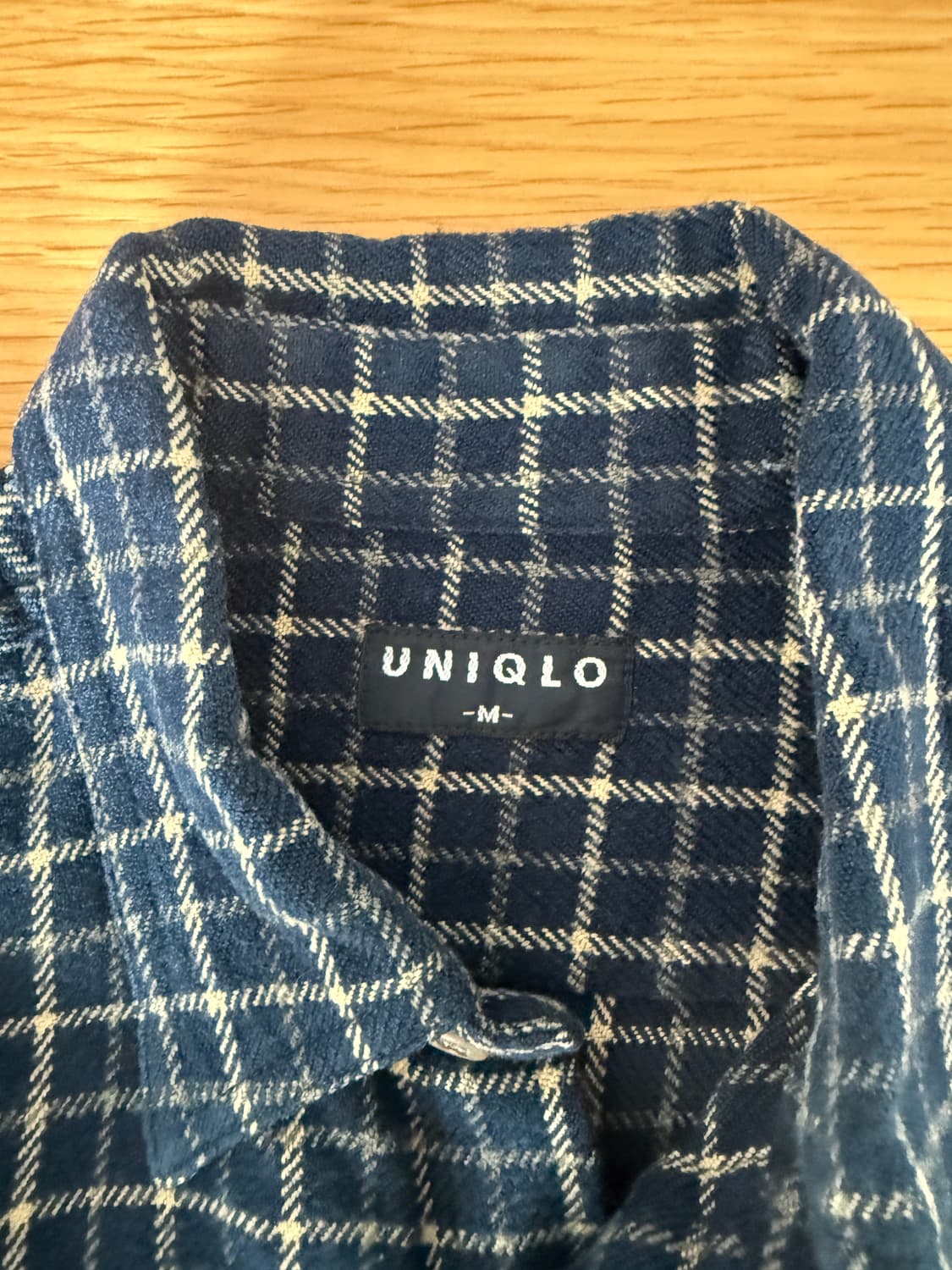 올드 유니클로(UNIQLO) 박스로고 플란넬 셔츠 상품이미지7