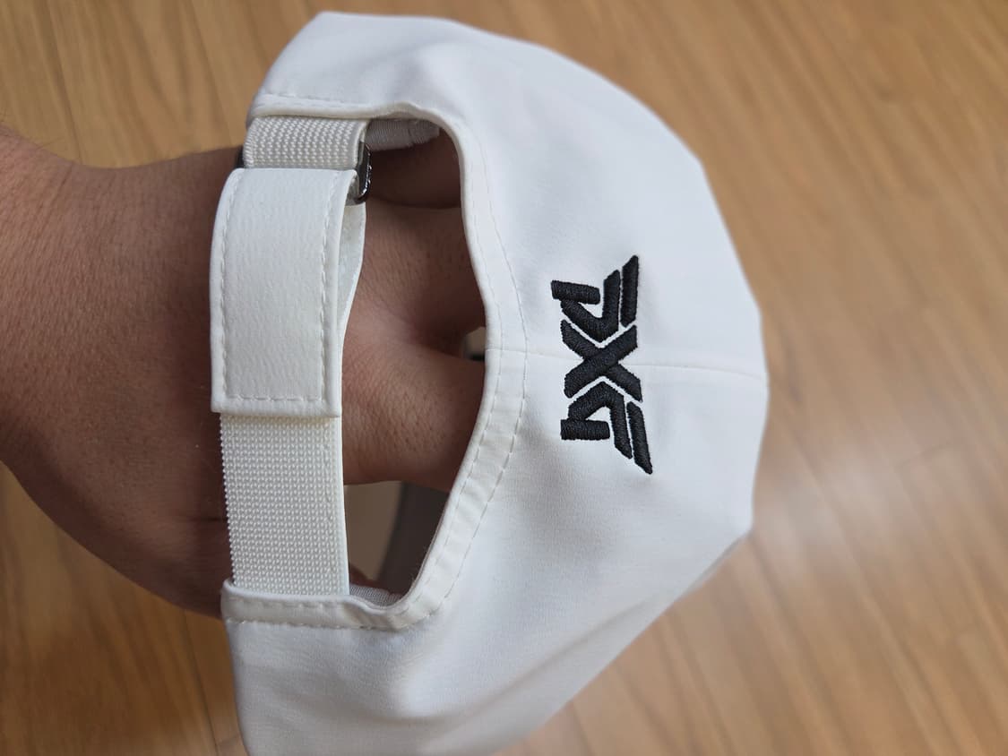 PXG 남성 골프 모자 판매합니다. 흰색 바탕에 검정색 PXG 로고가 포 상품이미지4