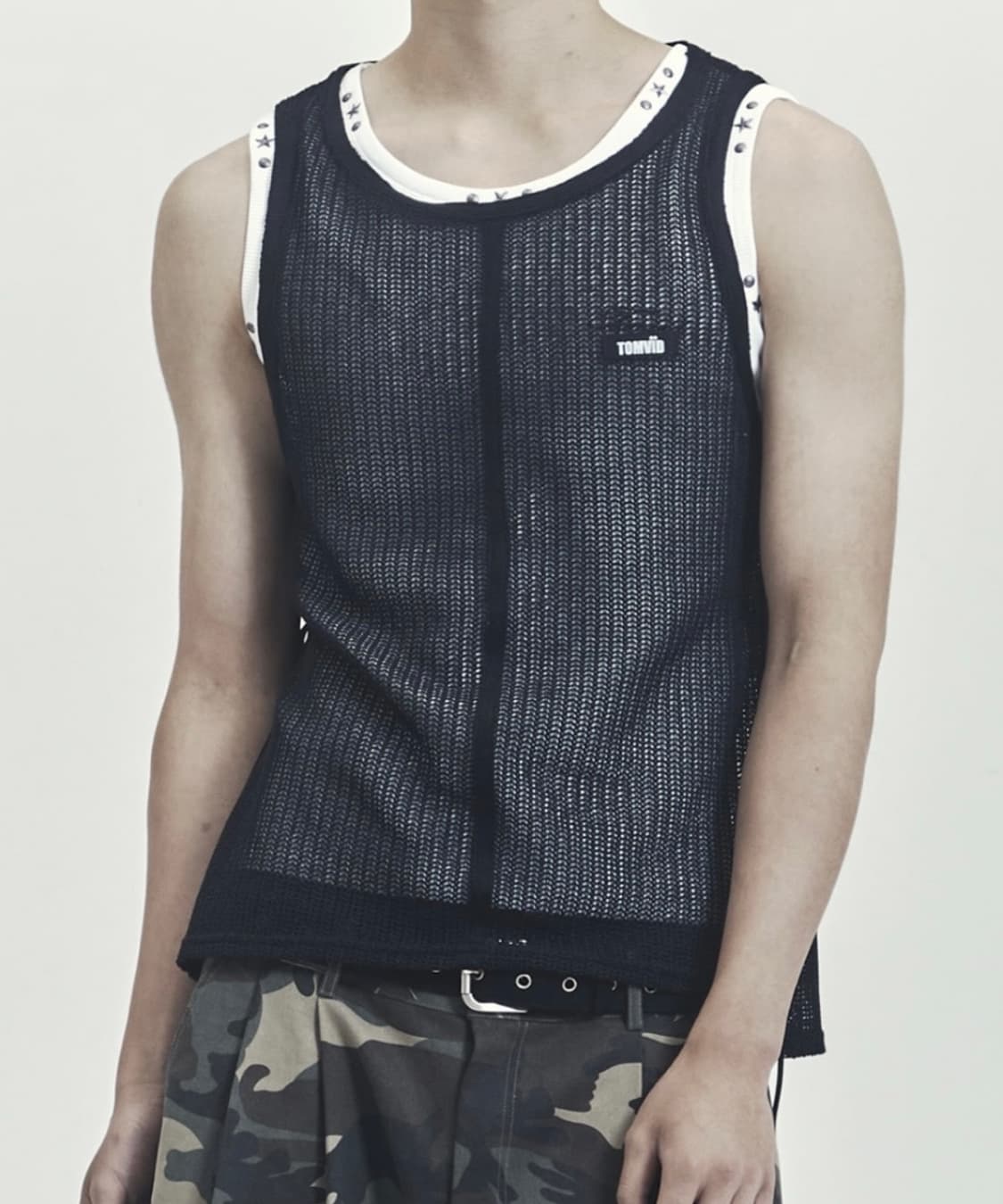 톰비드 Mesh Layer Sleeveless(Black) 상품이미지1