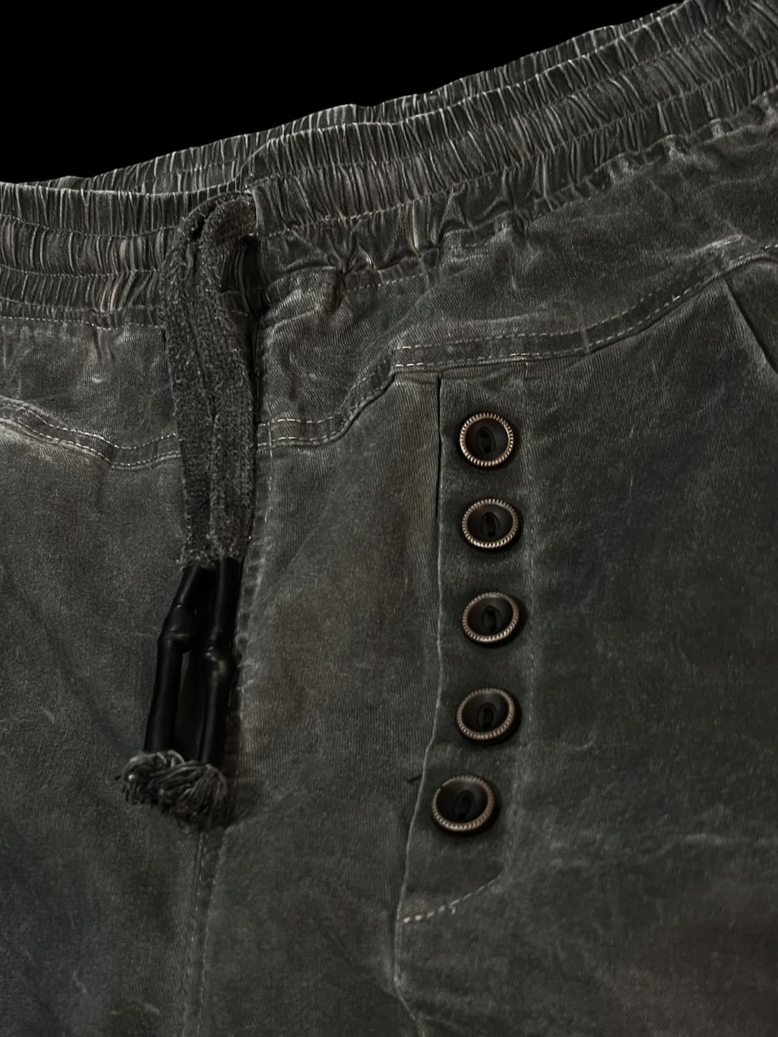 Ozz croce 고스펑크 스키니핏 그레이 워싱 팬츠 상품이미지6