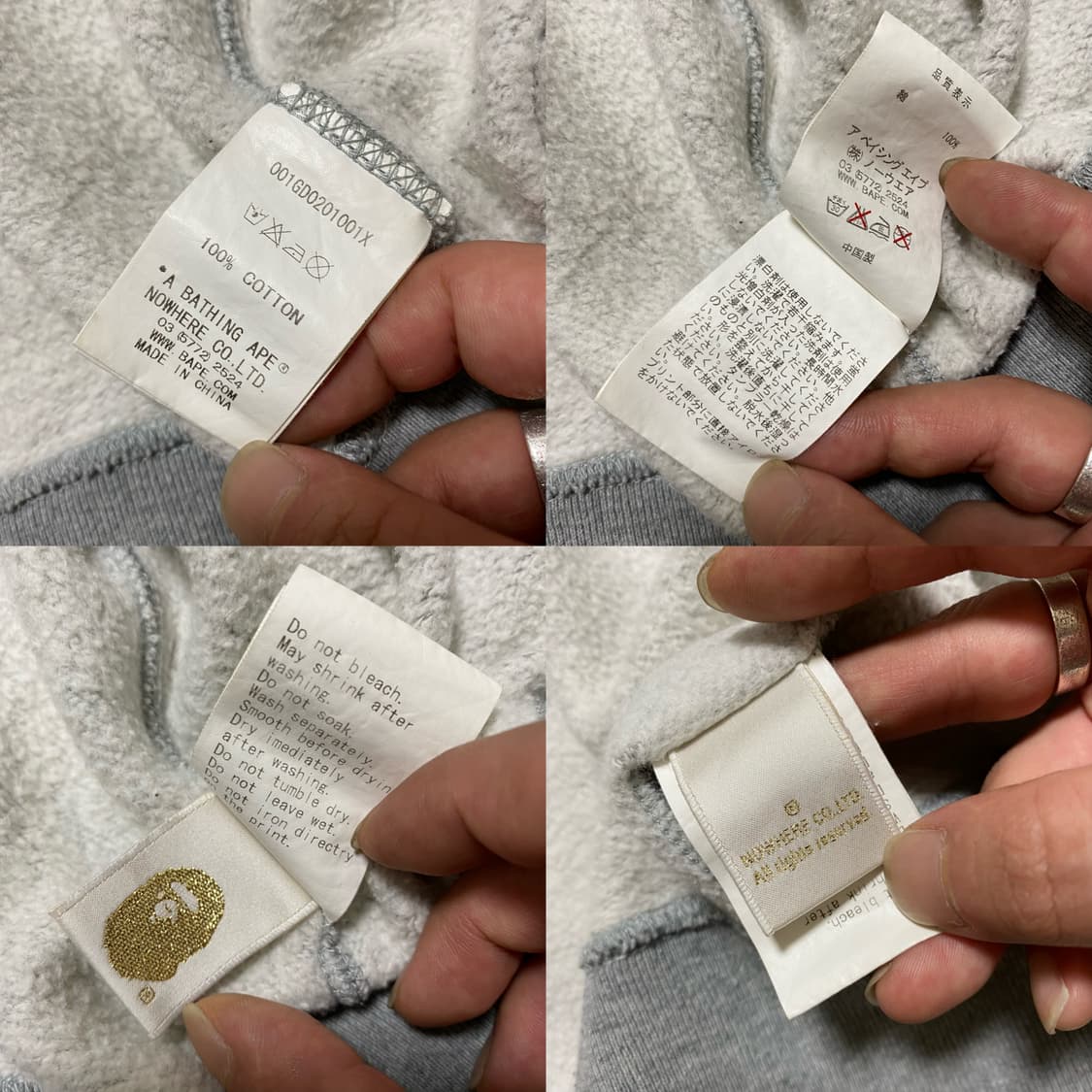 BAPE 베이프 사루 프린팅 후드 집업 자켓 상품이미지9