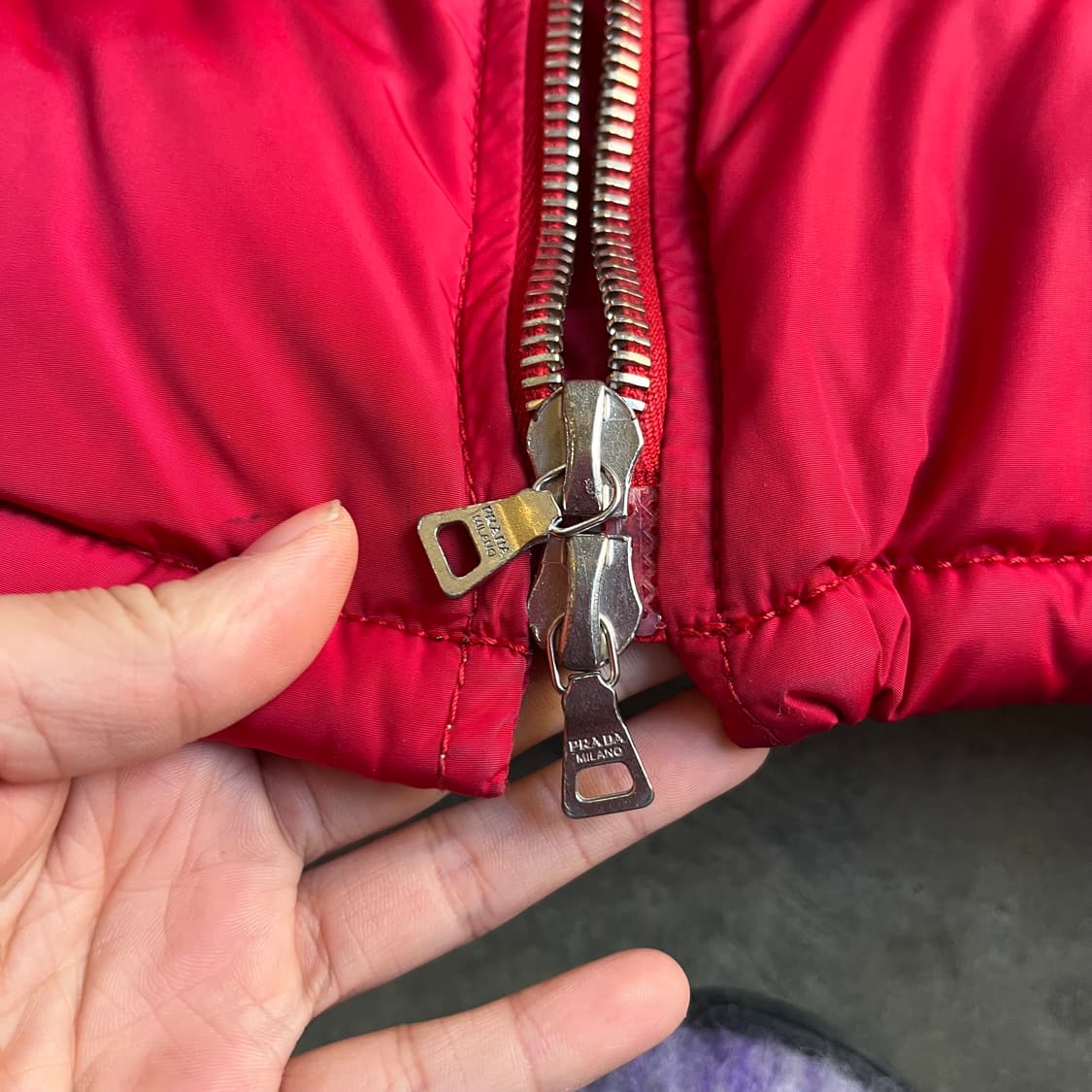 프라다 메인라벨 패딩 자켓  상품이미지5