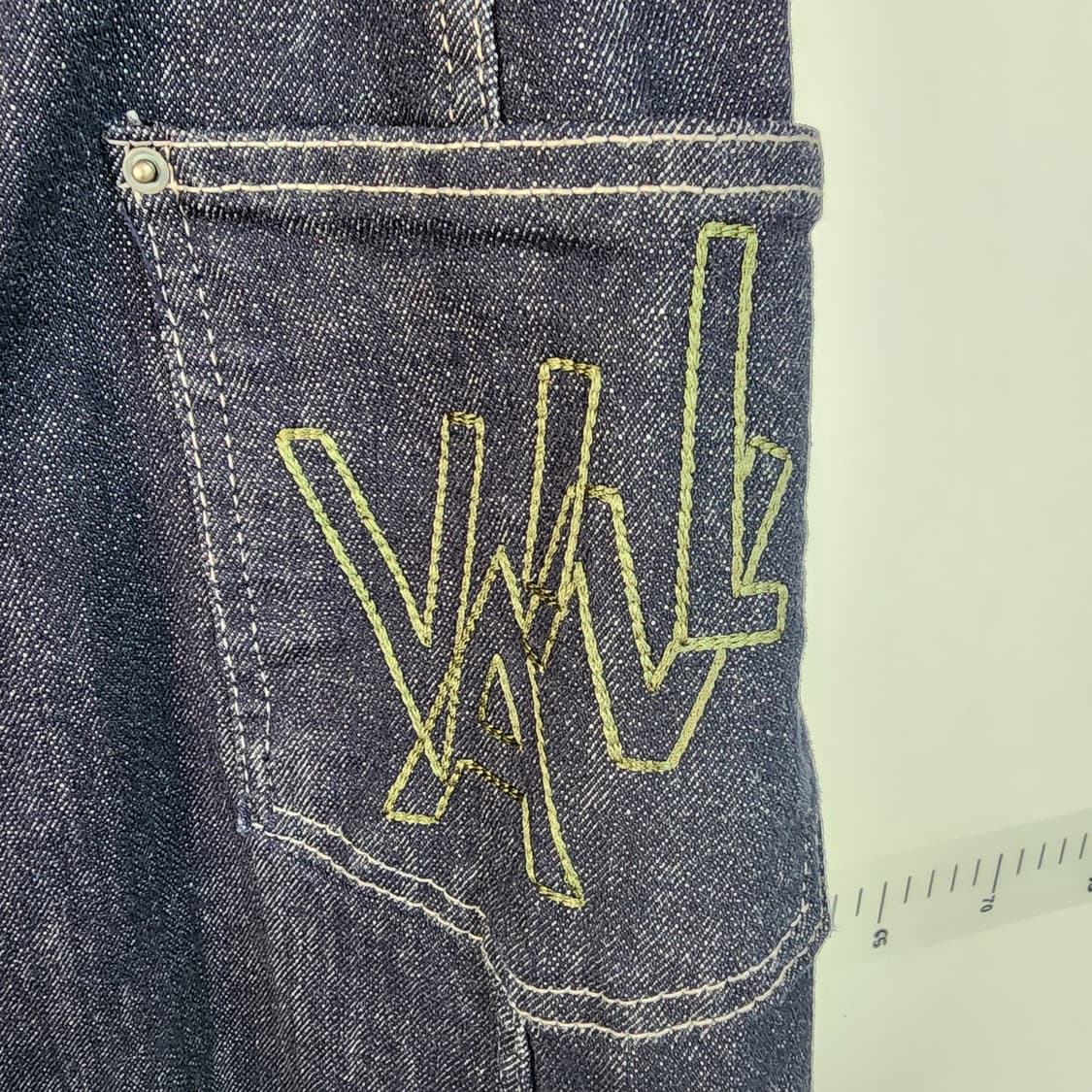 듀엘 청 데님 롱 스커트 상품이미지4