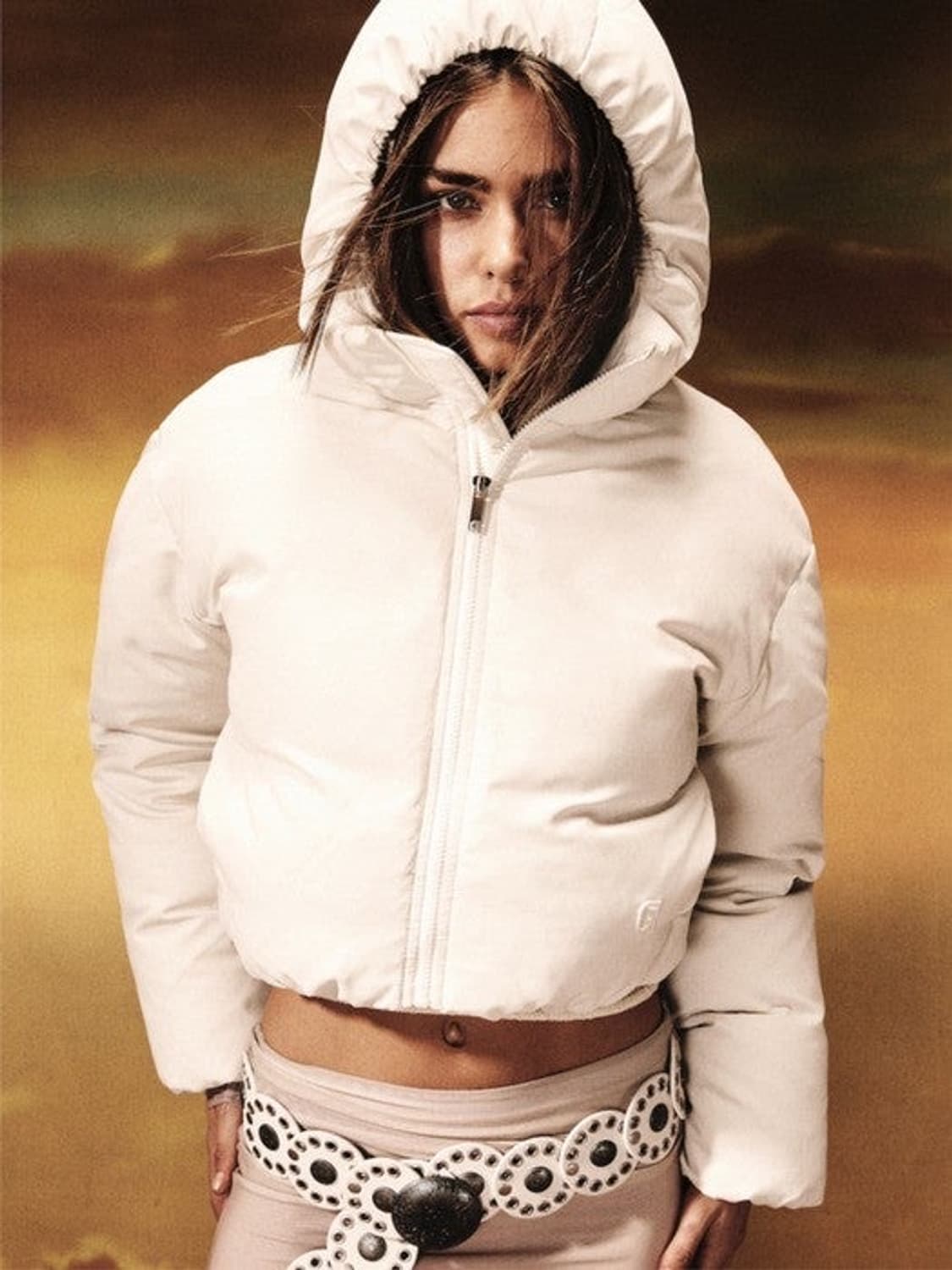 글로니 바운더레스 다운 푸퍼 패딩 아이보리 상품이미지2