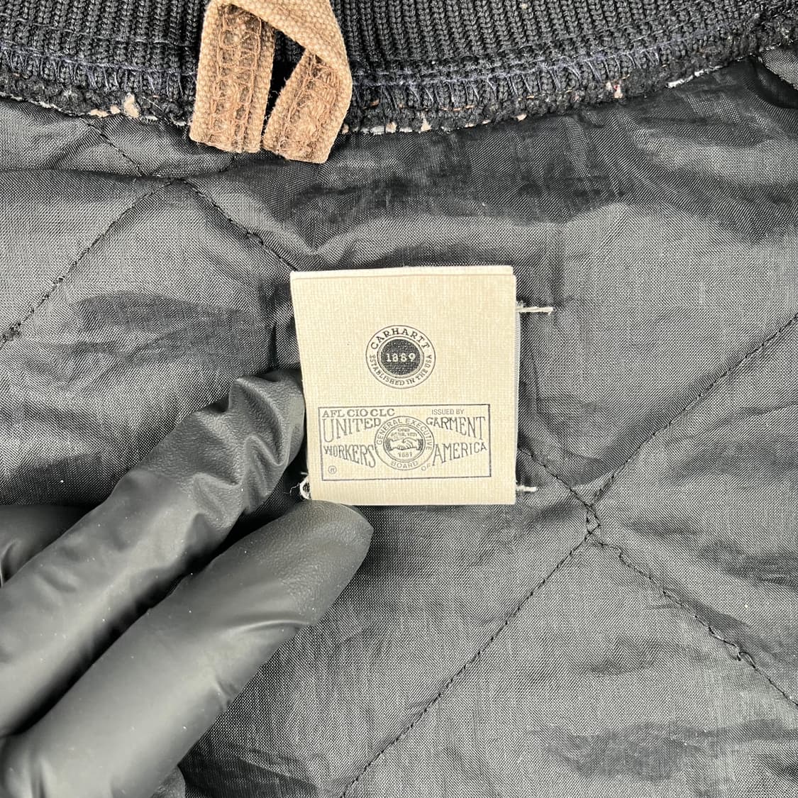 빈티지 칼하트 Okland 퀄팅 베스트 체스트넛 상품이미지5