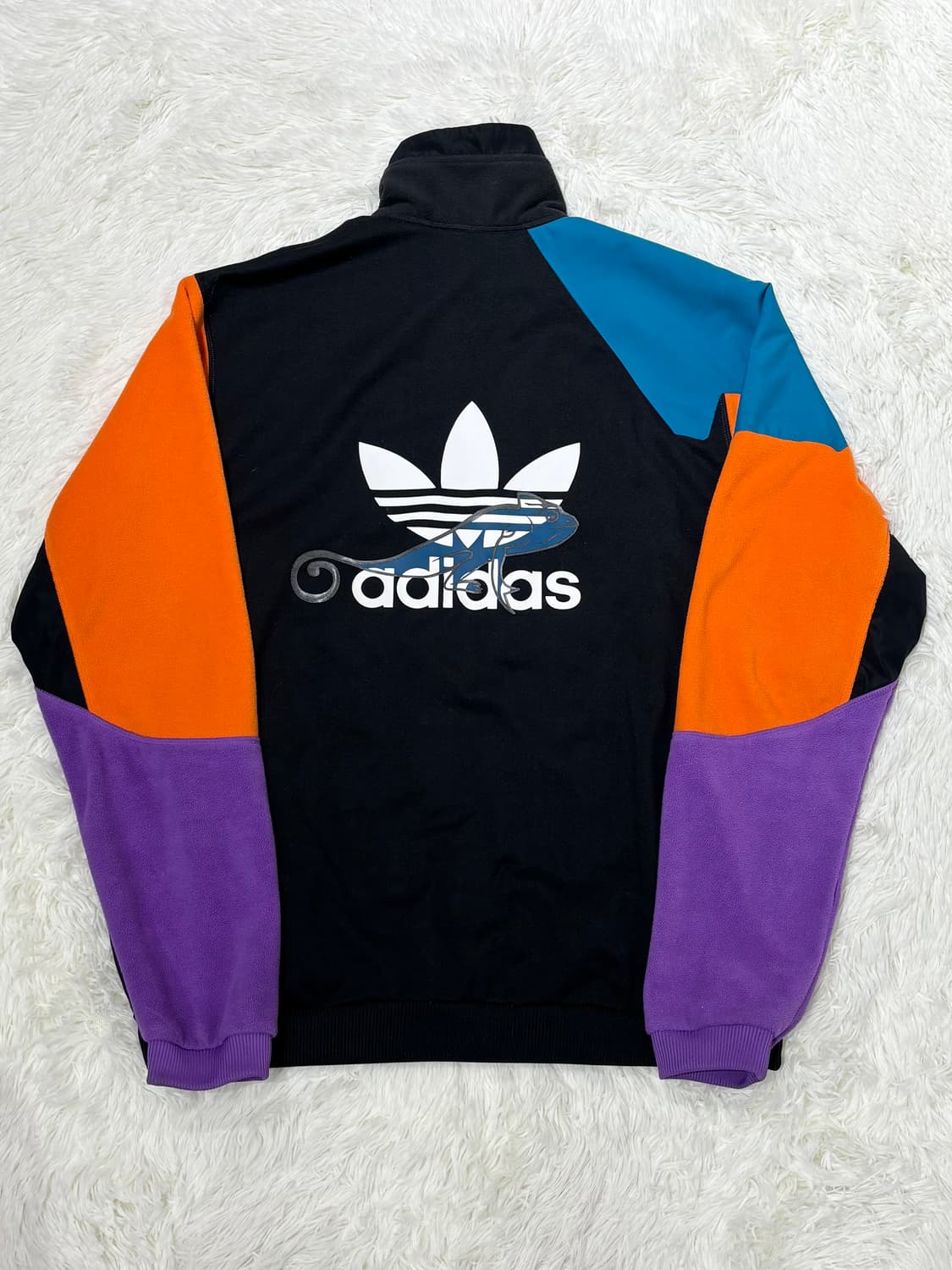 아디다스 배색 플리스 반집업 상품이미지7