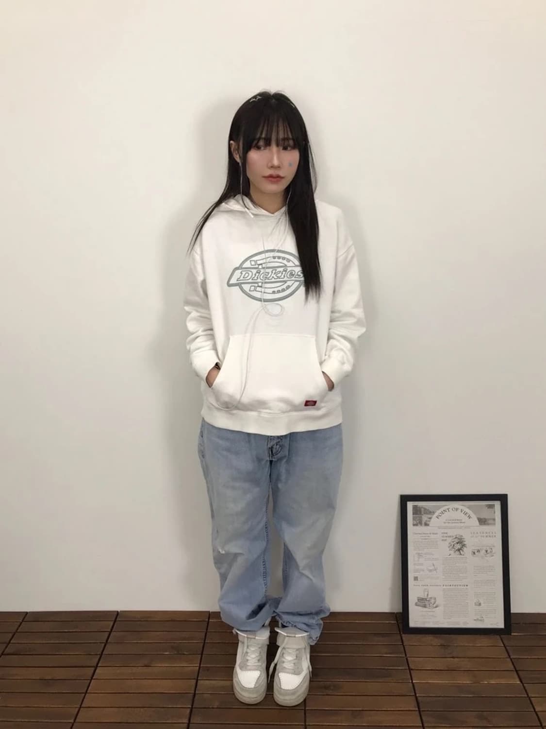 Dickies Logo Hoodie Ivory 상품이미지1