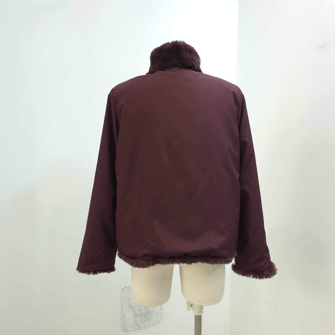 리얼 래빗퍼 리버시블 양면 퍼 자켓 상품이미지3