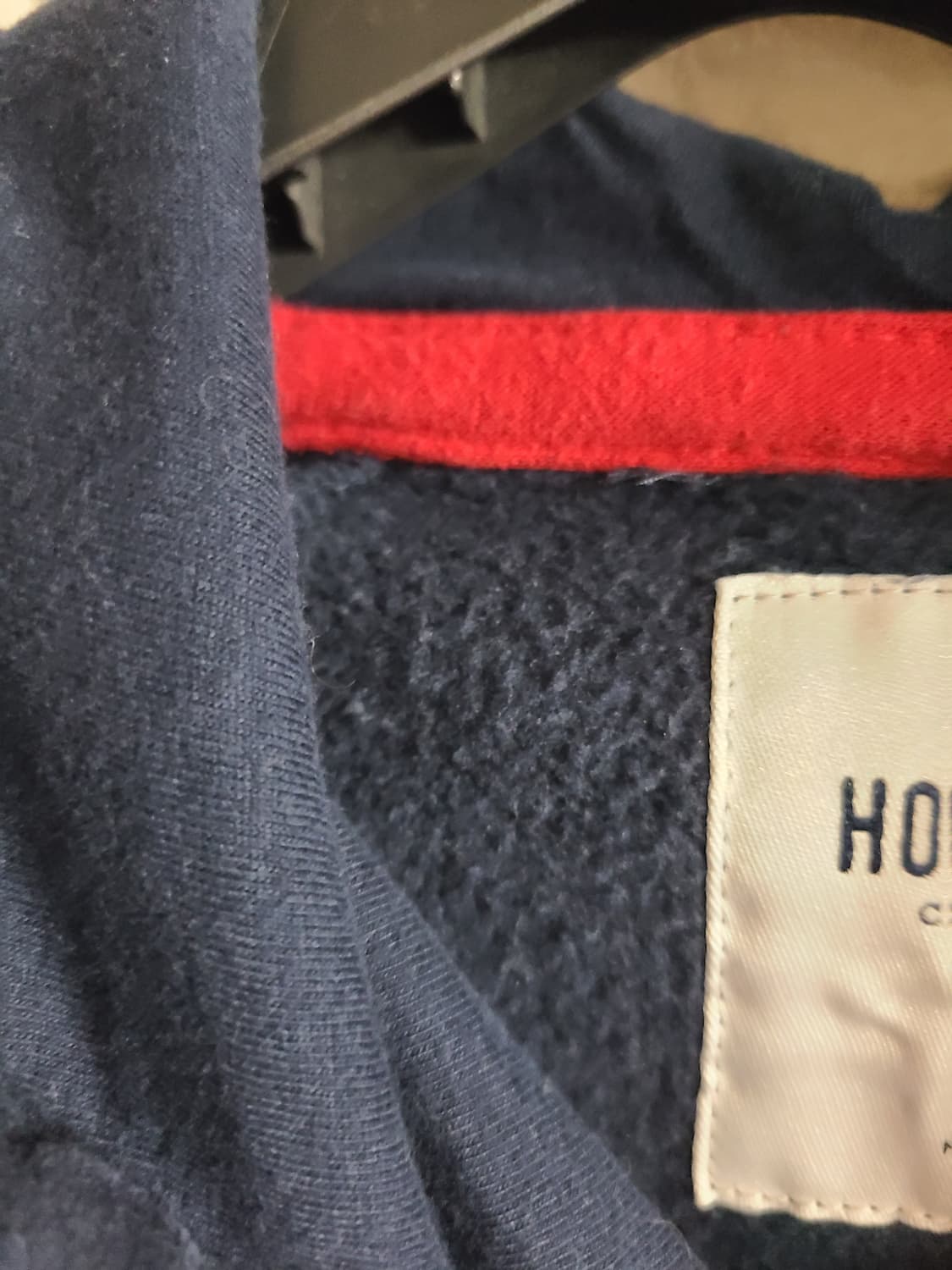 홀리스터 네이비 기모 후드티(라지) 상품이미지5