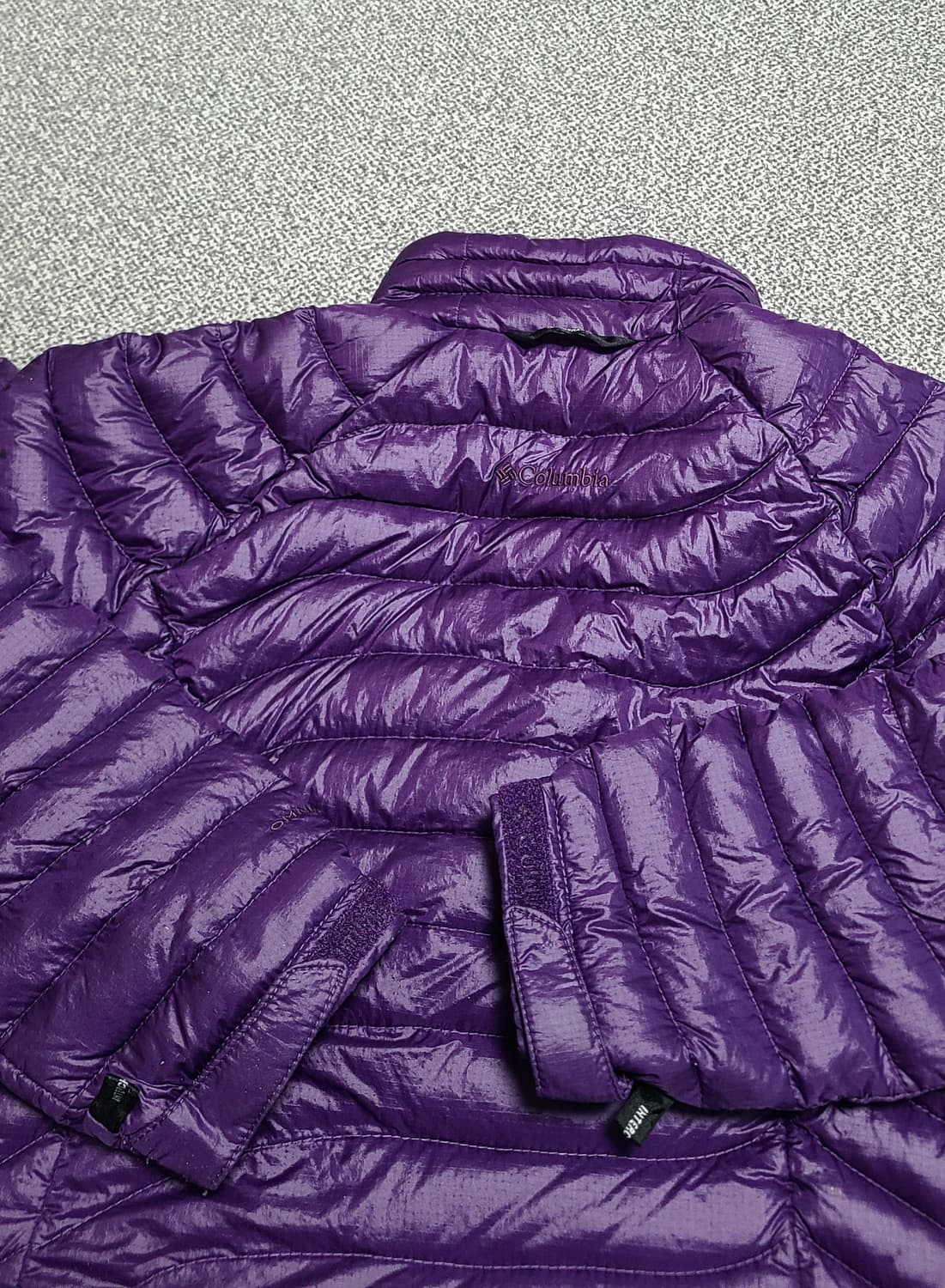 콜롬비아 여성 경량 구스다운 패딩 여성 S 90퍼플  정사이즈 상품이미지9