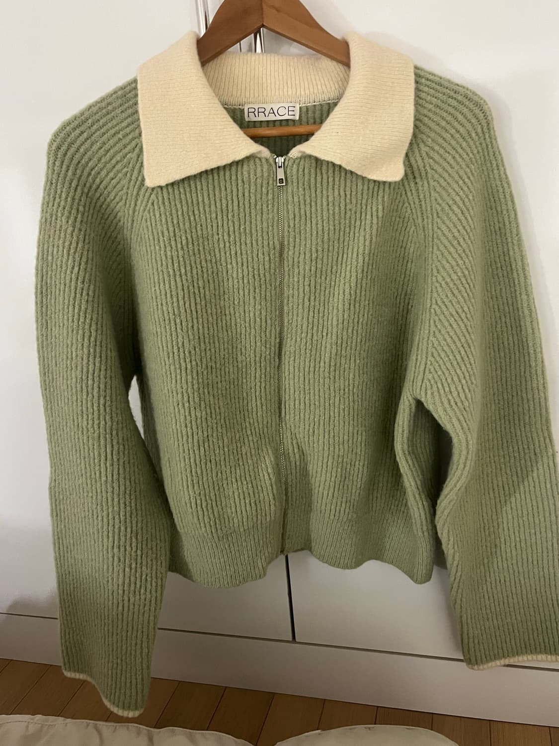 RRACE 민트 카라 집업 가디건 상품이미지6