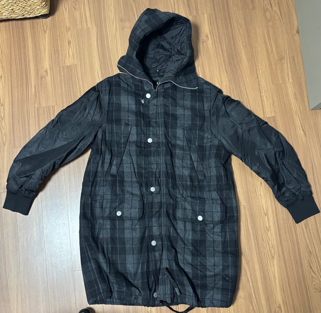 ARMANI EXCHANGE 자켓형 체크코트 상품이미지3