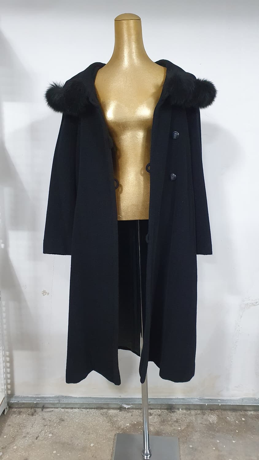 빈티지 숄 카라 케이프 울 코트 토끼털 / 모리걸 달천깔 페어리 상품이미지7