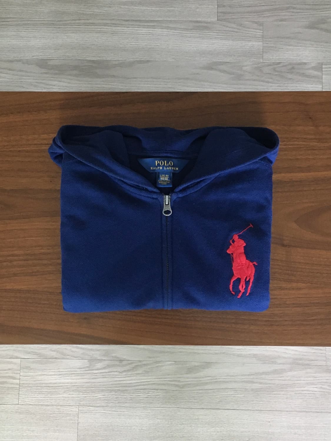 폴로 빅포니 후드집업 네이비 상품이미지1
