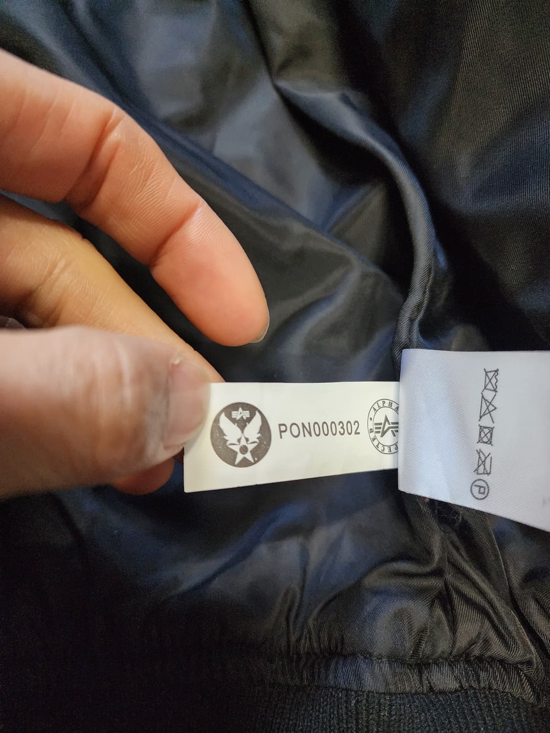 알파인더스트리 후드 MA-1 블랙 항공자켓 상품이미지2