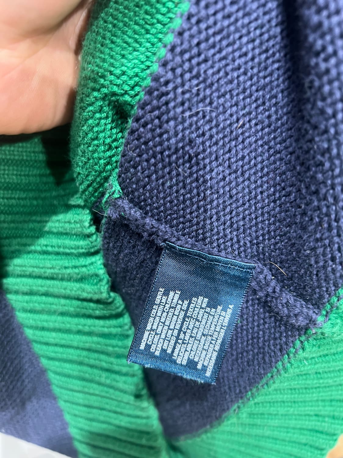 폴로 랄프로렌 스트라이프 반집업 니트 상품이미지4