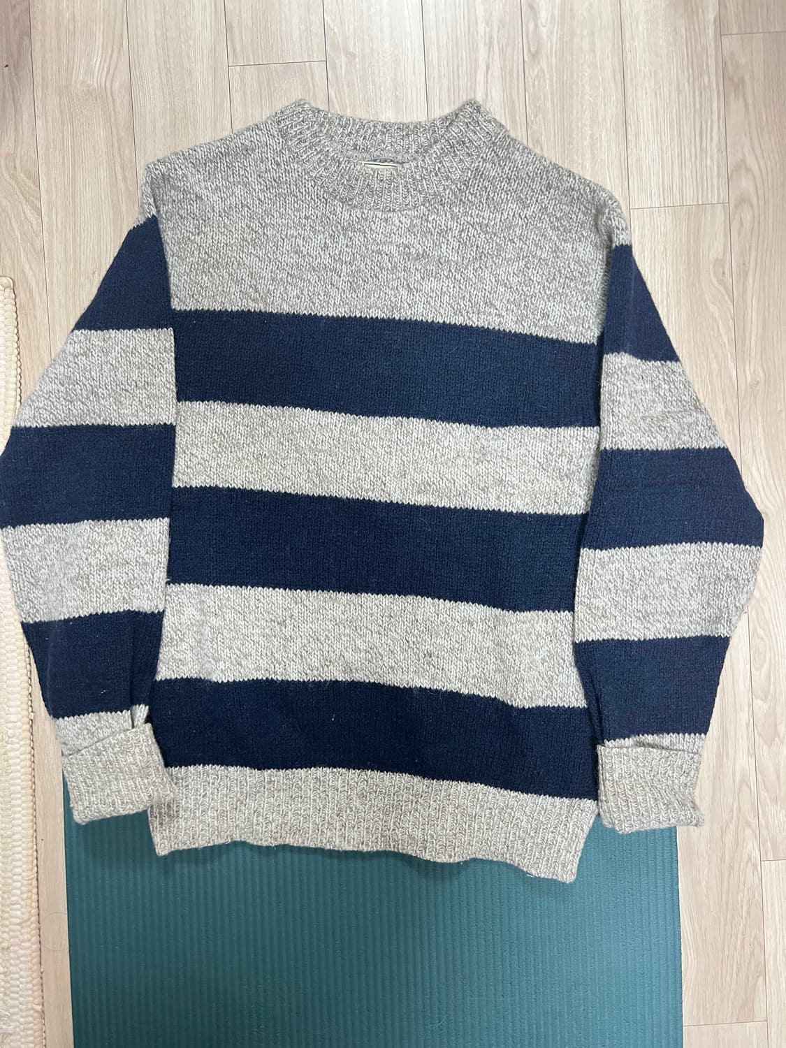 Usa 엘엘빈 스트라이프 라운드넥 니트(M) 상품이미지1