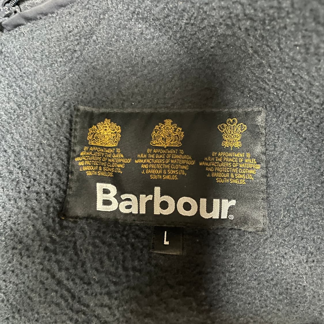 바버 퀄팅 자켓 네이비 L 상품이미지6