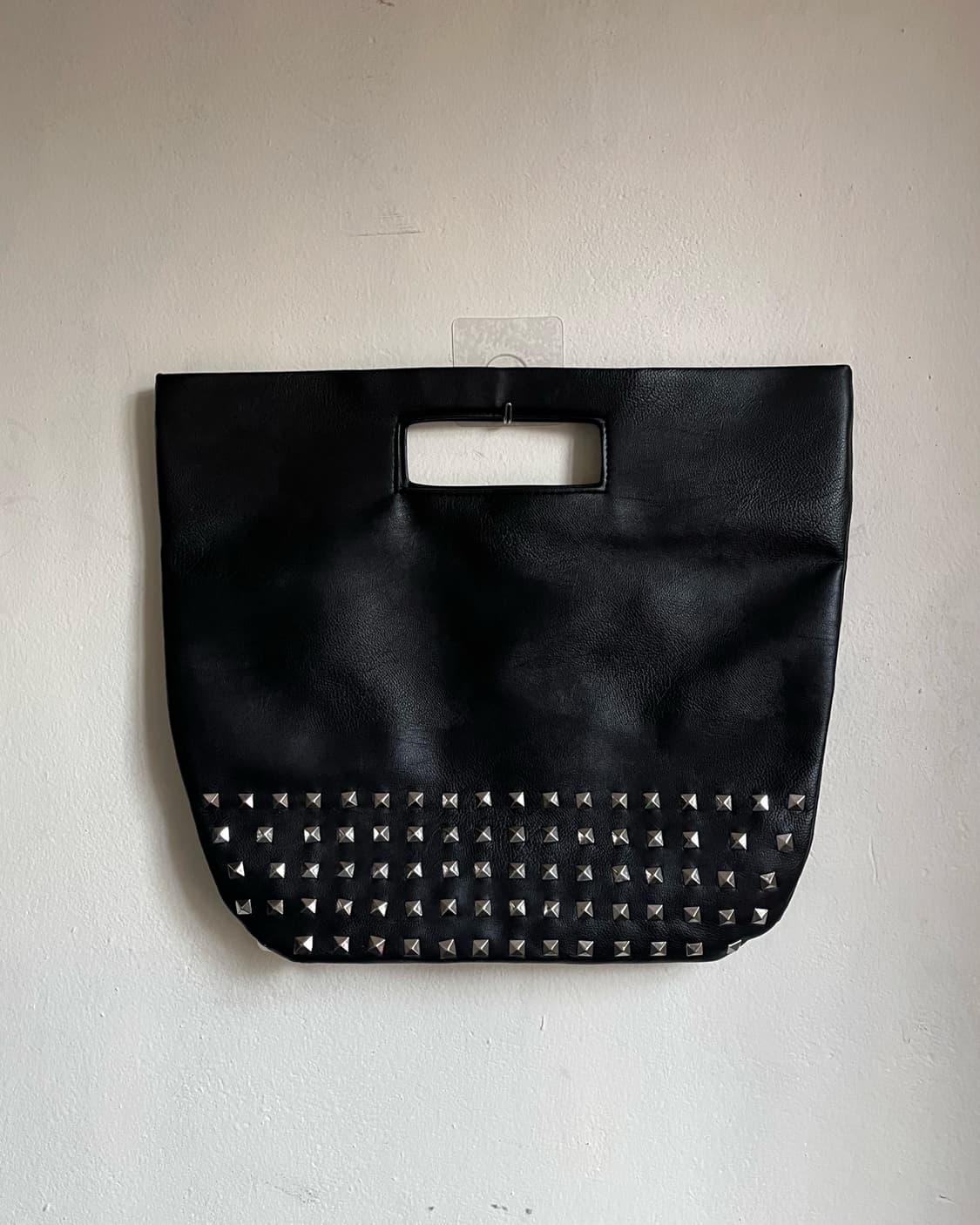 Dispark Real Leather Rock Studs Tote Bag 상품이미지3