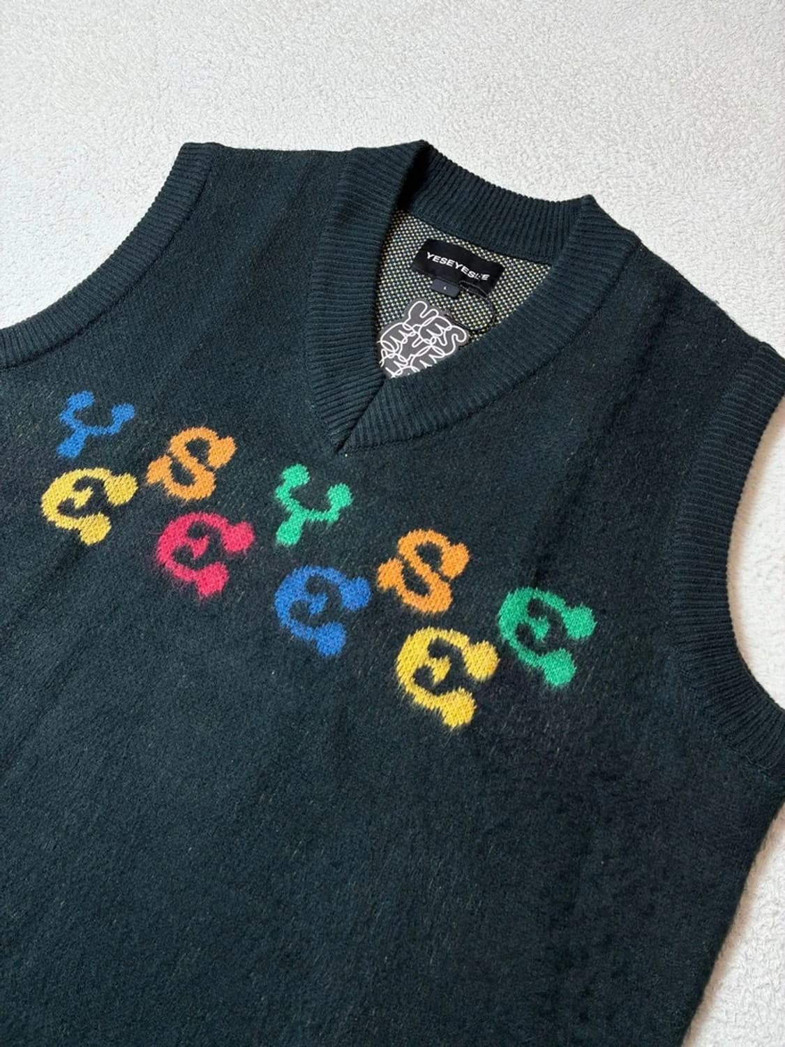 예스아이씨 22FW 레인보우 니트 베스트 PN7176 상품이미지3