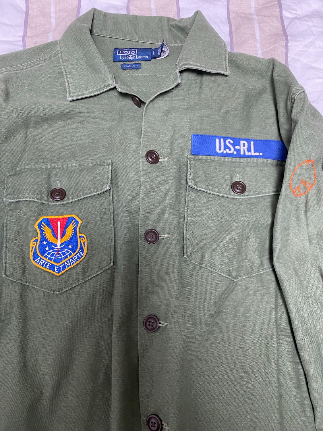 폴로 클래식핏 피스 러브 폴로 셔츠 상품이미지3