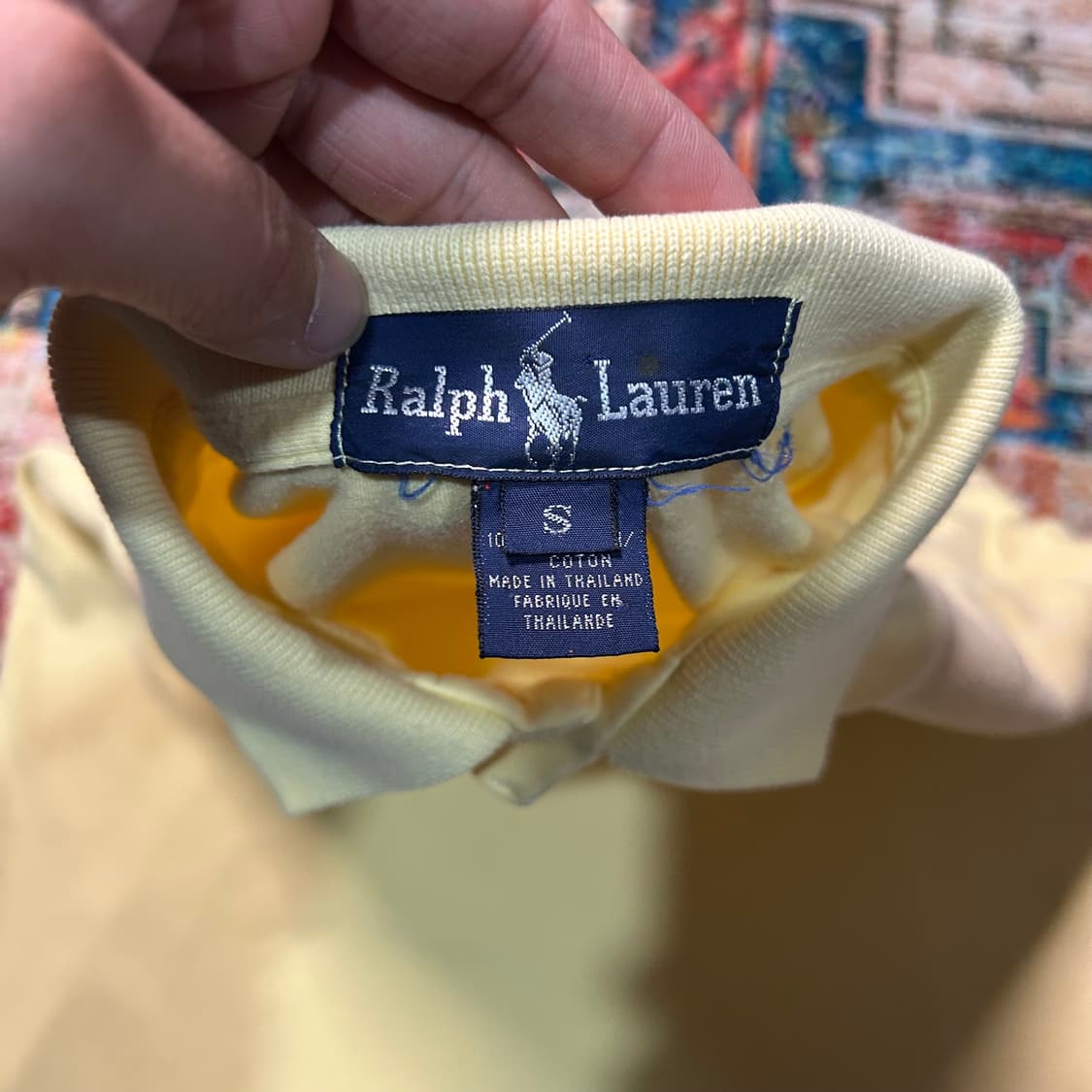 [S] 폴로 랄프로렌 옐로우 카라 반팔 상품이미지3