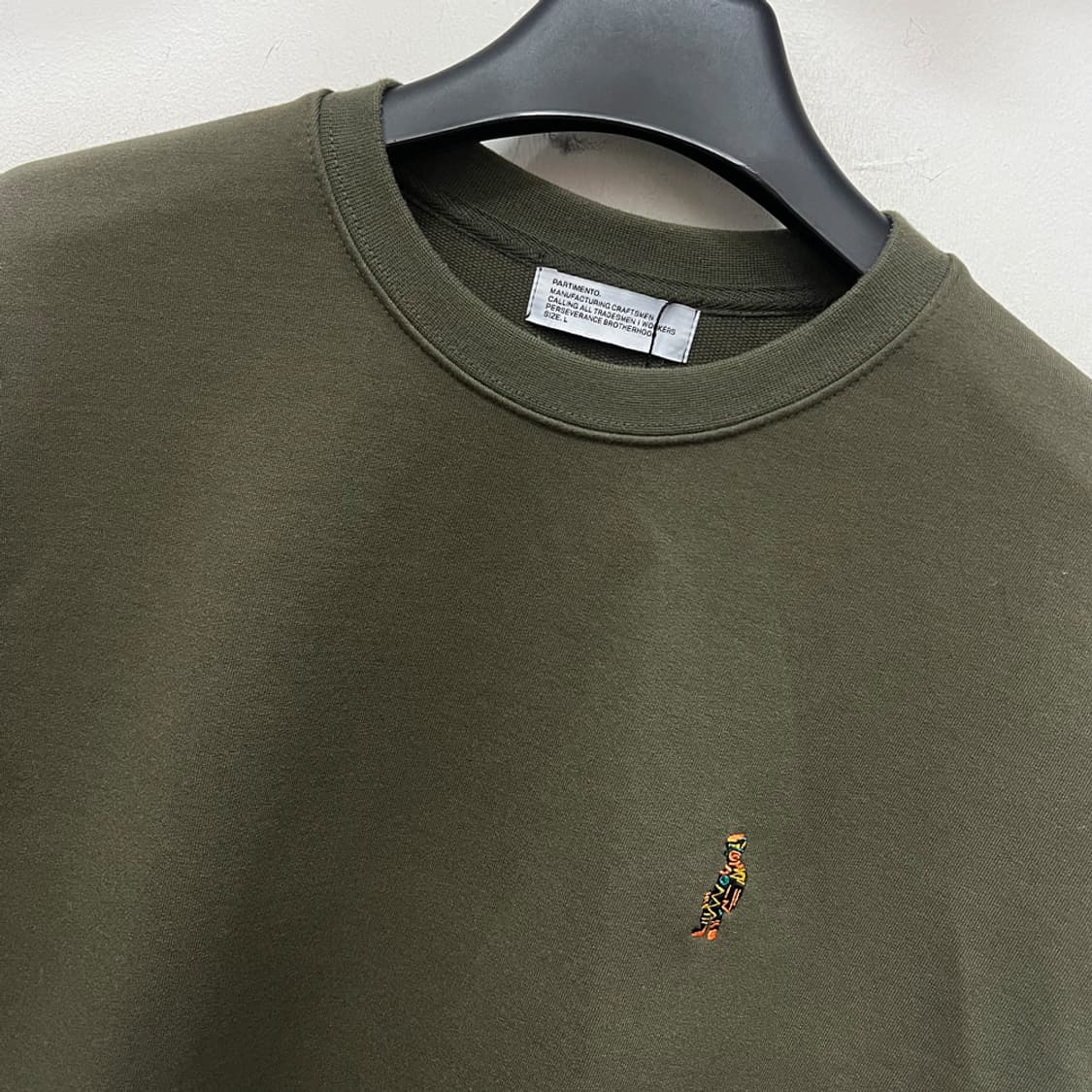 파르티멘토 스몰로고 오버핏 맨투맨 L 상품이미지3