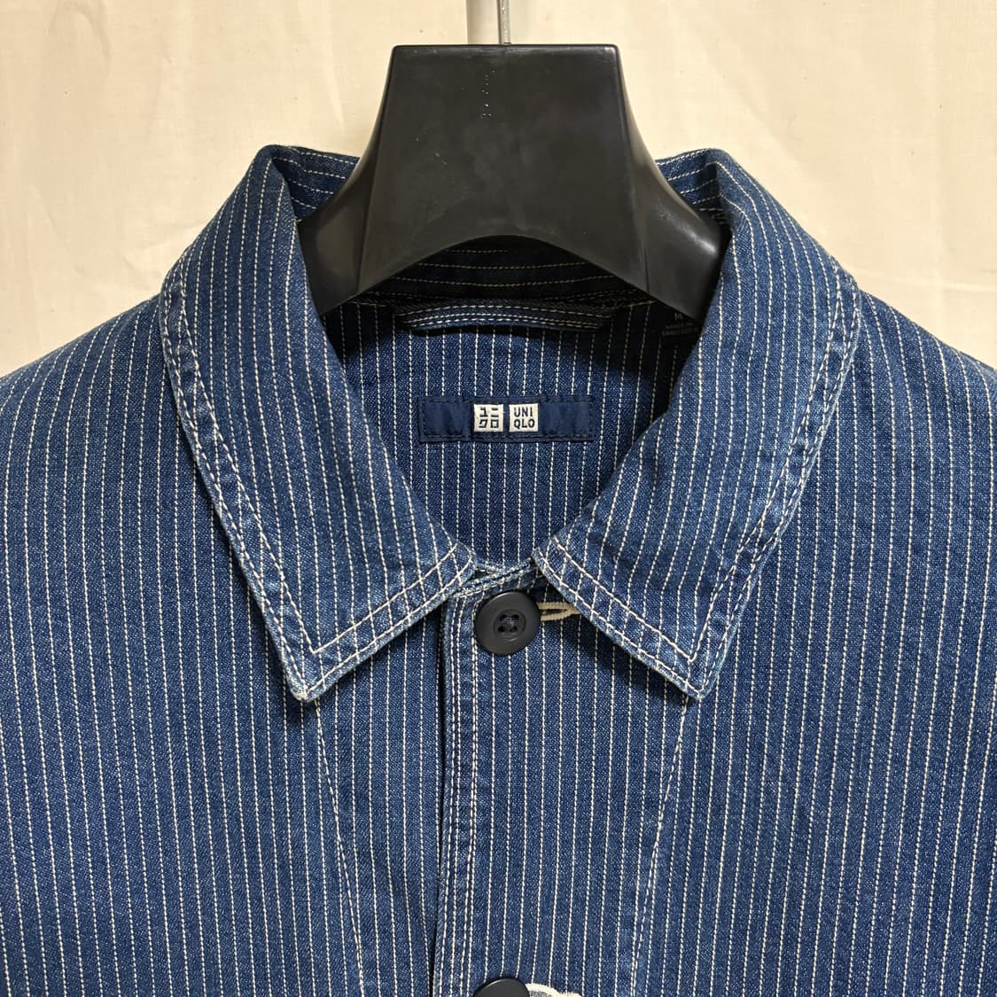 유니클로 히코리 데님 워크자켓 / 블루, M 상품이미지4