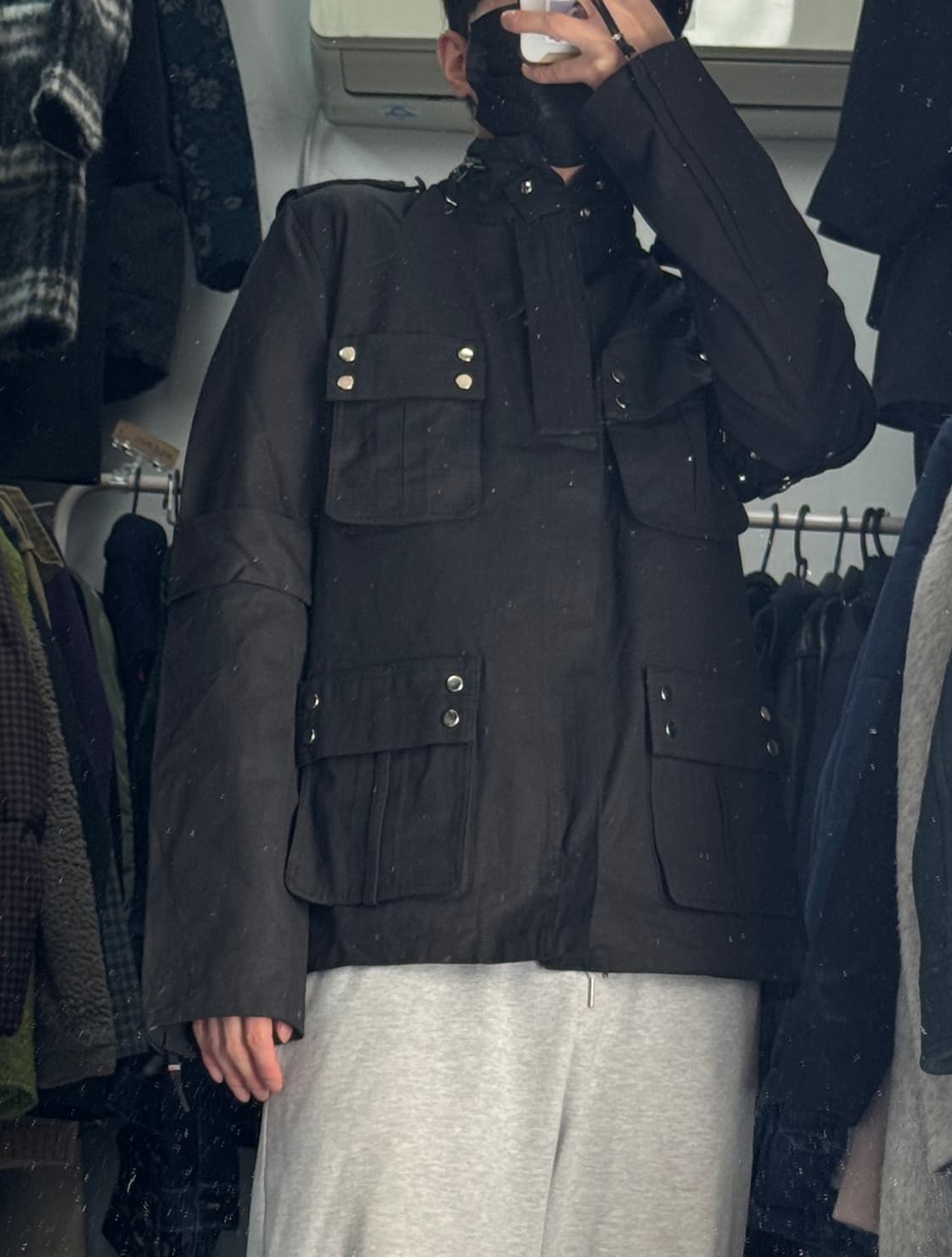 john bartlett 일본 빈티지 멀티 포켓 왁스 자켓 상품이미지2