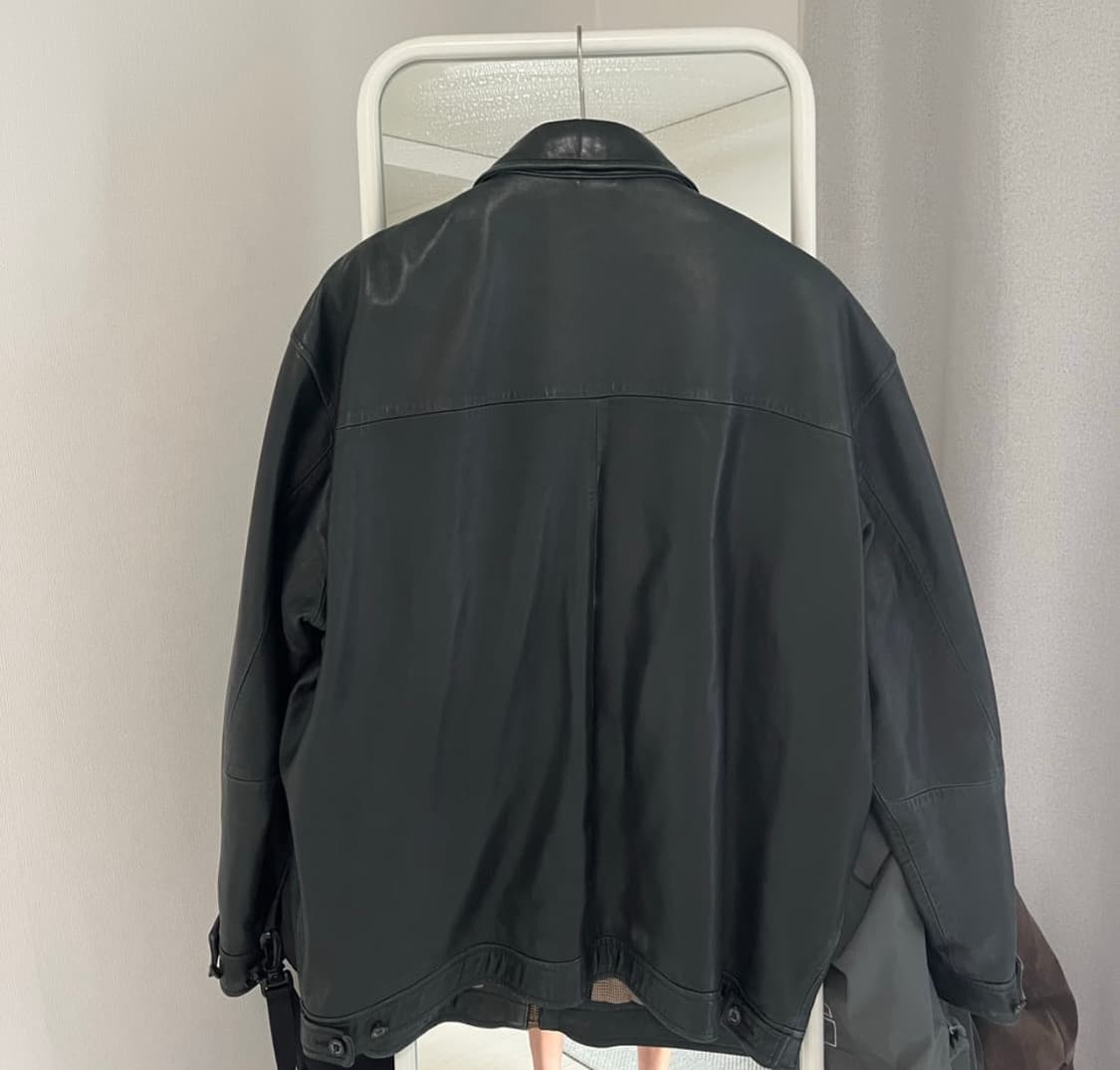 폴라 랄프로렌 멕스웰 램스킨 자켓 블랙 L 상품이미지2