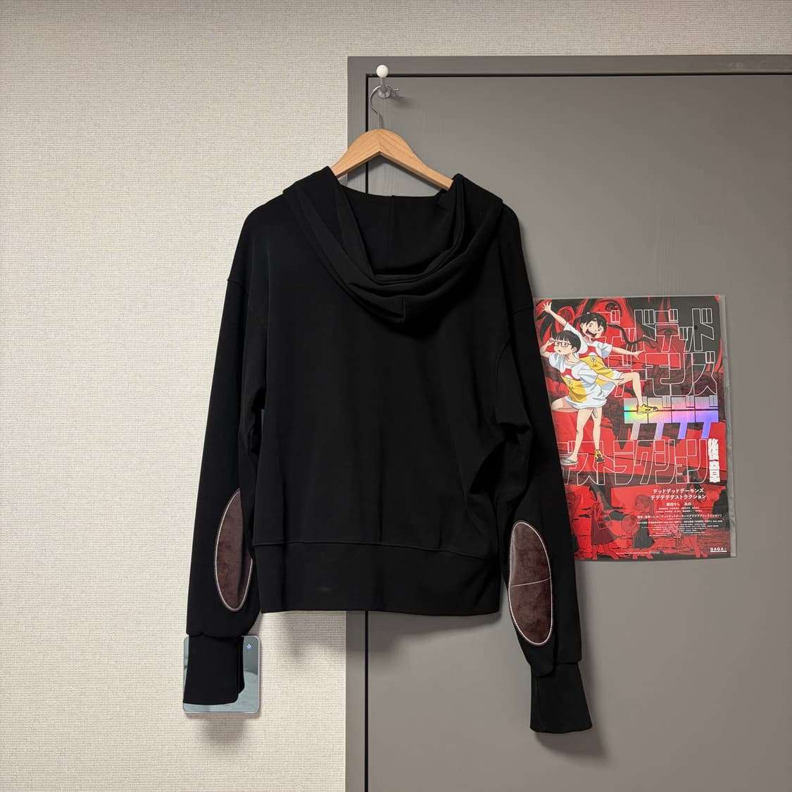 (1회착용) 카락터 Writer hooded zip-up / Black 상품이미지2