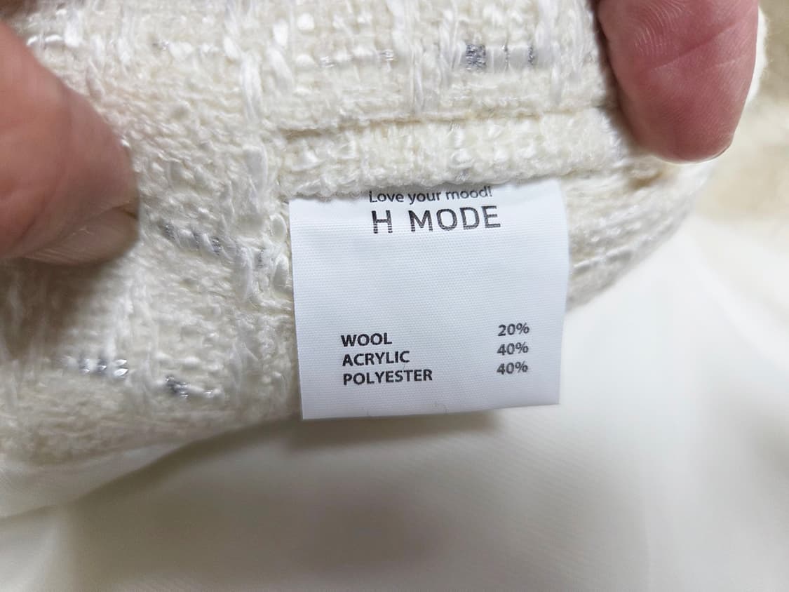 에이치모드(HMODE) 트위드자켓 프리사이즈 새상품 상품이미지9