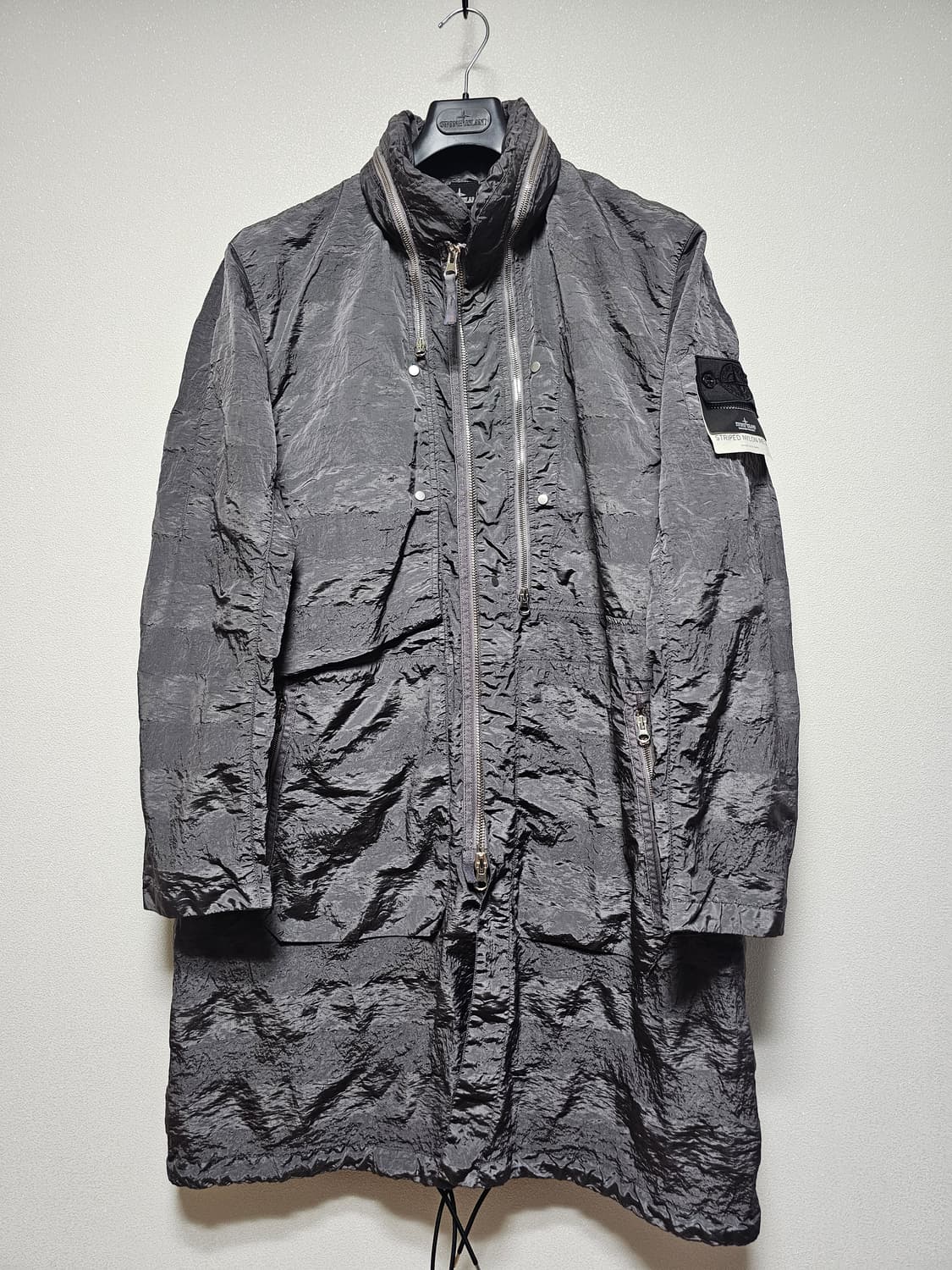 스톤아일랜드 쉐도우프로젝트 스트라이프 나일론메탈 야상파카 상품이미지1