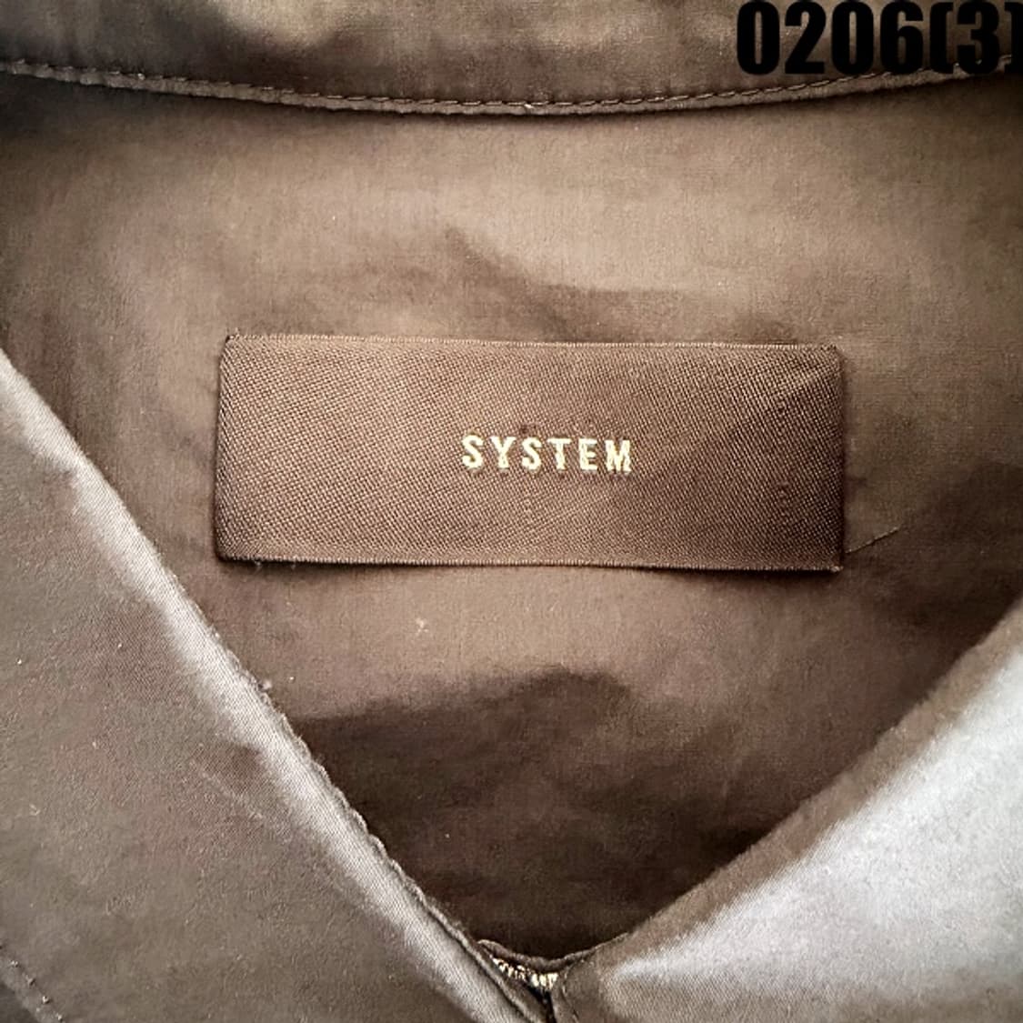 [82-94-160] SYSTEM 검정색 셔츠형 자켓 0206(3) 상품이미지4