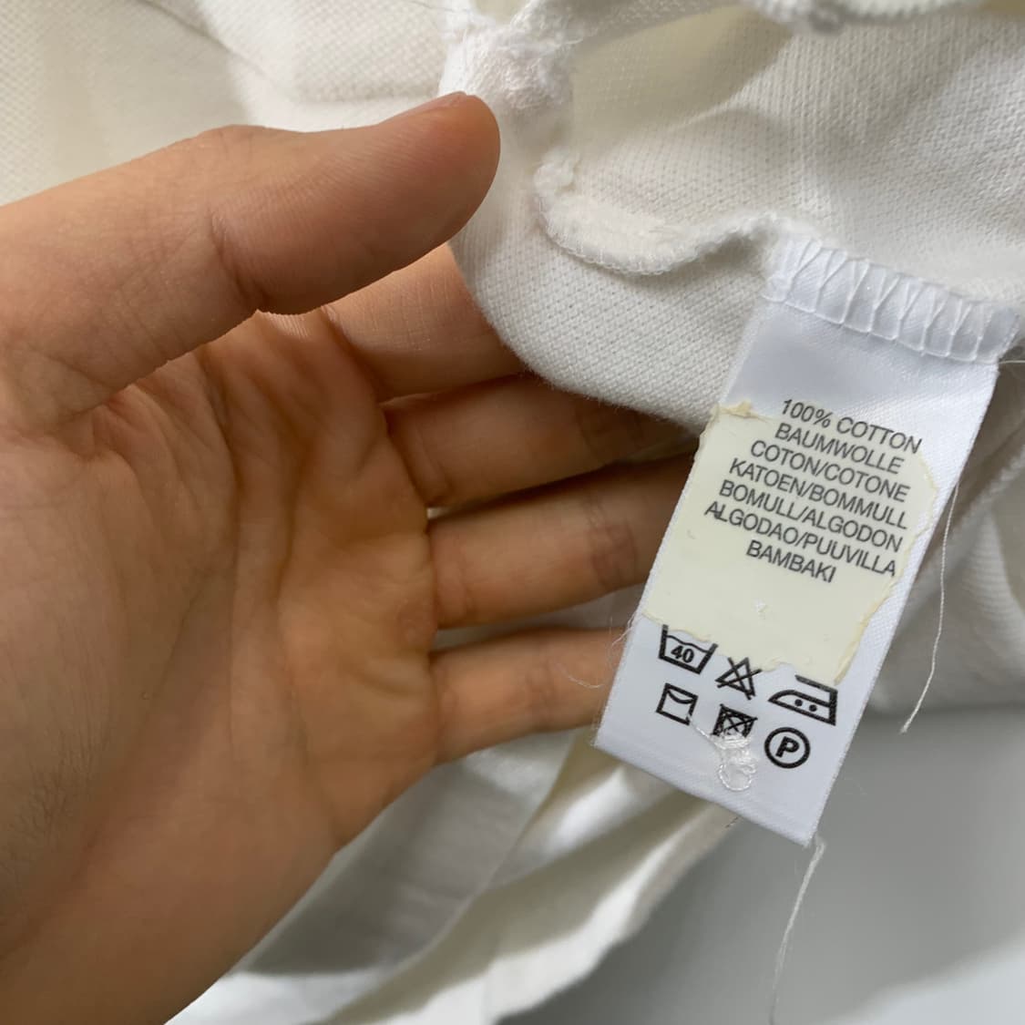 버버리 화이트 카라티 상품이미지5