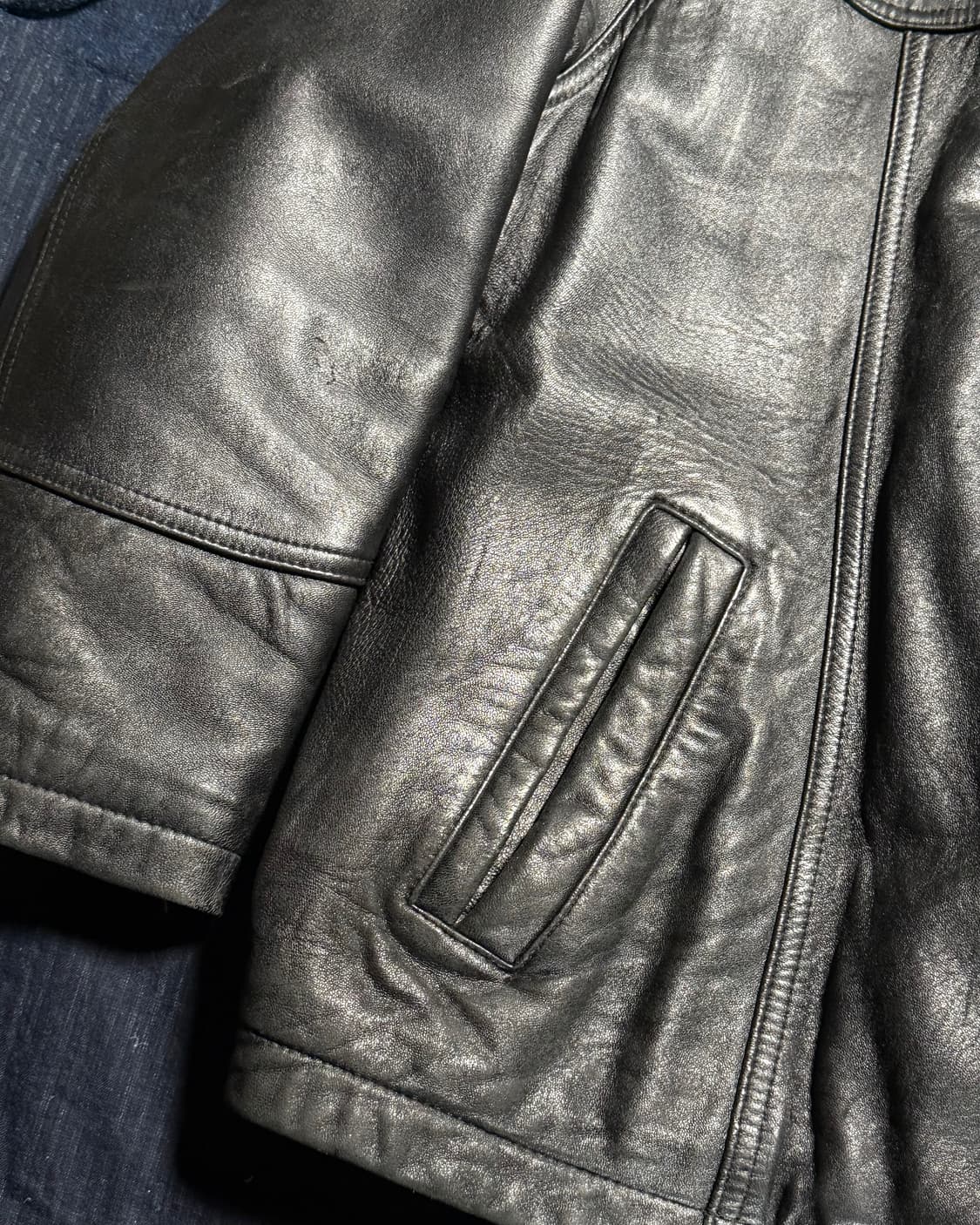 90-00‘s 아카펠라 램스킨 카코트 L 상품이미지4