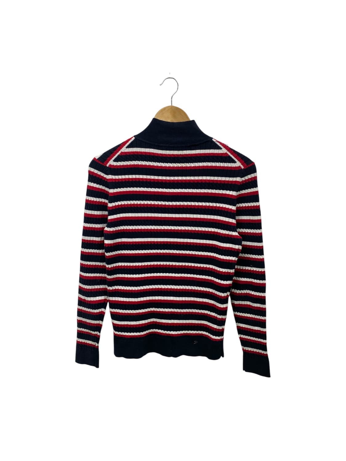 타미힐피거 스트라이프 케이블 집업 가디건 M  상품이미지6