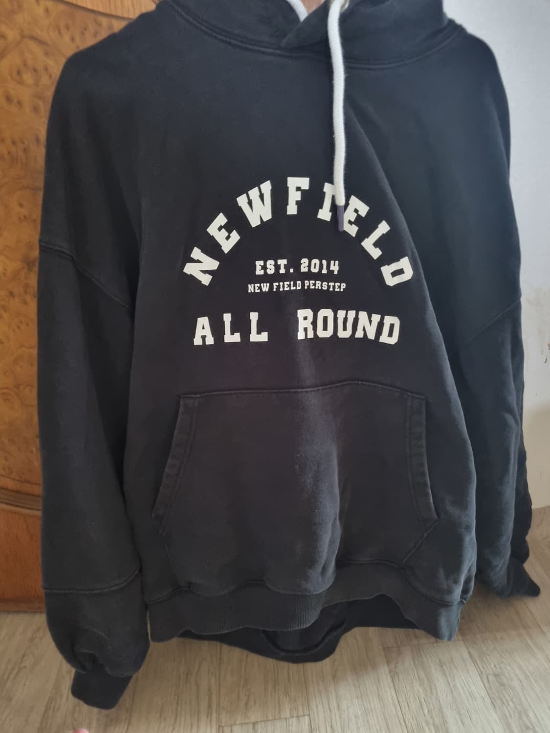 NEWFIELD검정후드티.    XL 상품이미지1