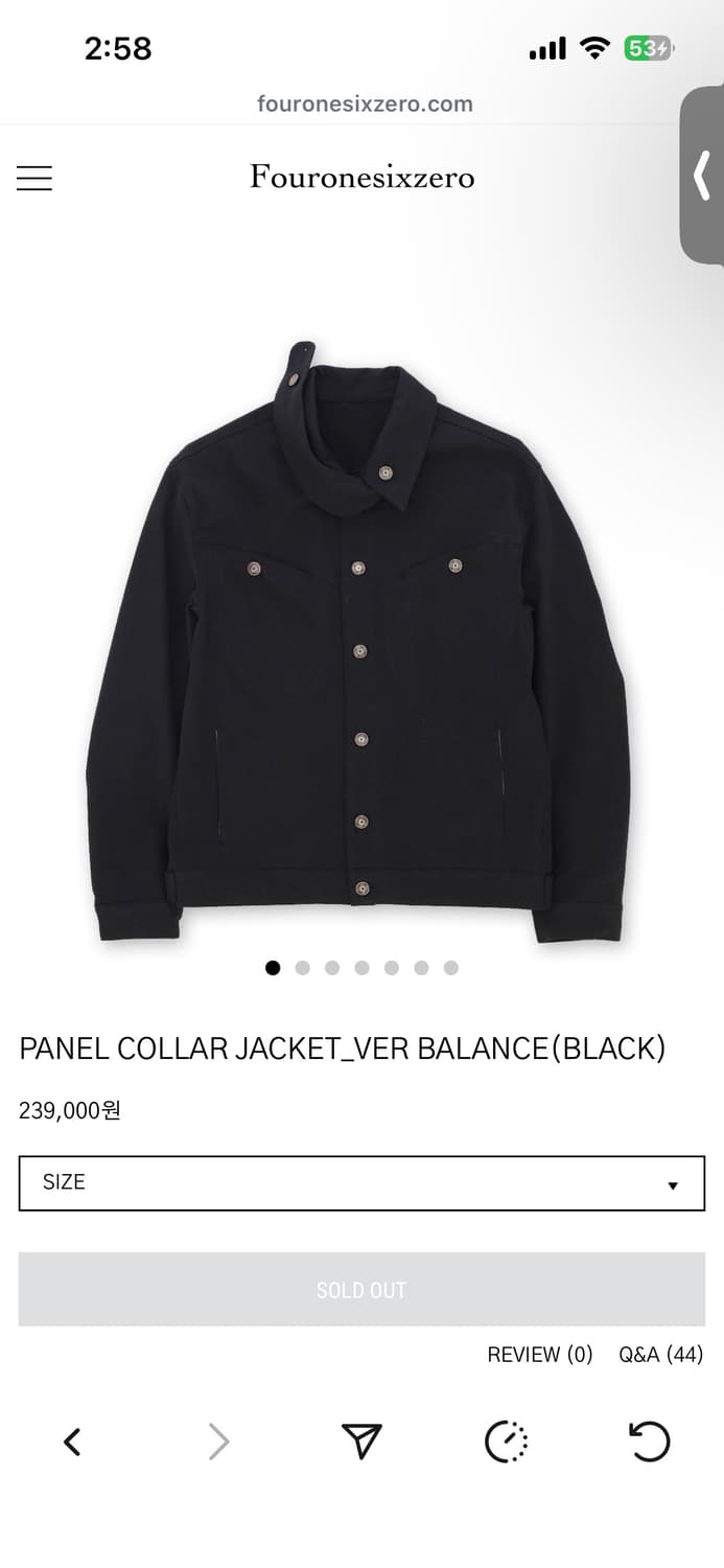fouronesixzero 4160 사일육공 자켓 판매 상품이미지1