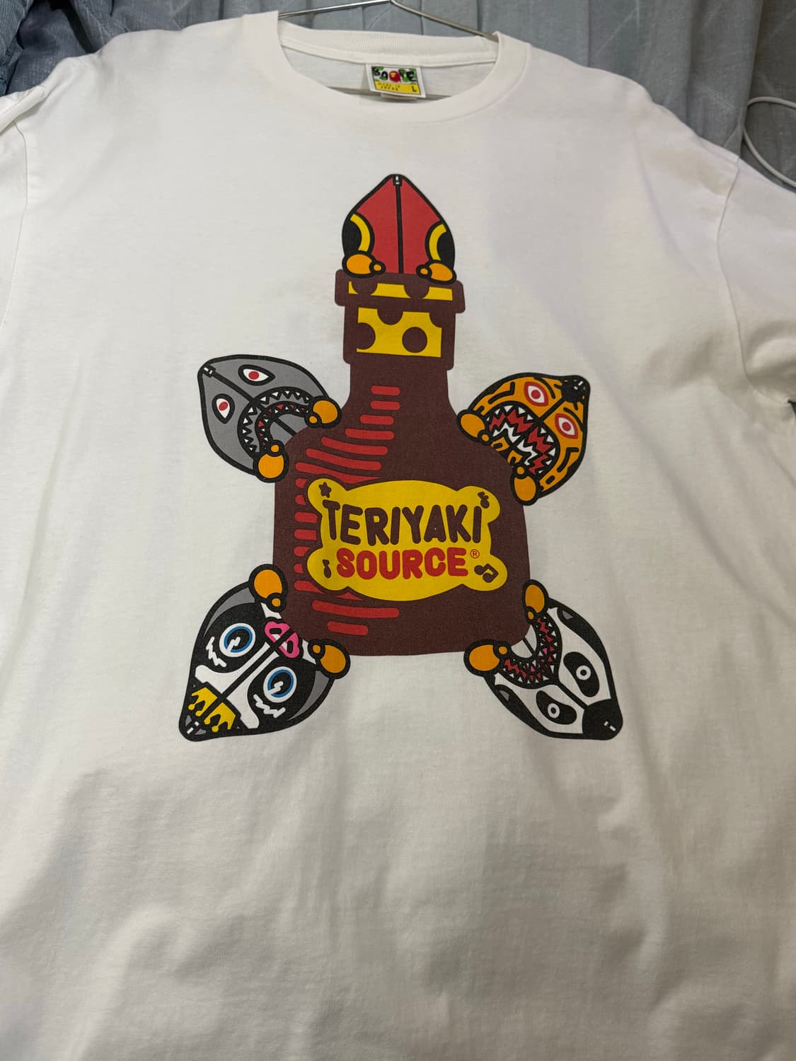 베이프 테리야끼 소스 티셔츠 화이트 L 상품이미지7
