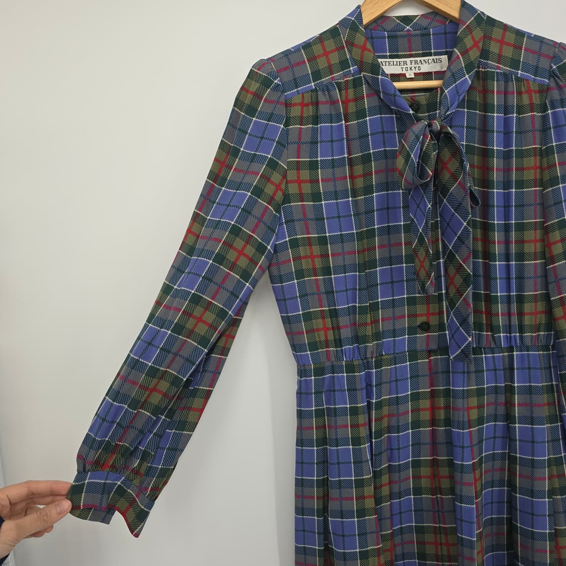 ATELIER FRANCAIS TOKYO 체크 롱 원피스 상품이미지10