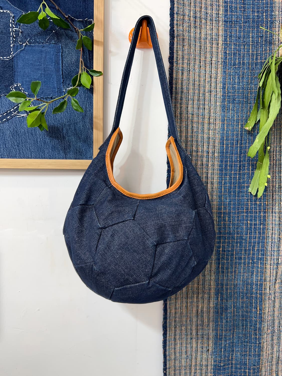 ANVAI  Patchwork Denim Ball Bag 상품이미지4