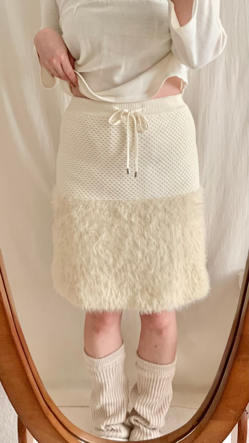 갸루 퍼 스커트 상품이미지3