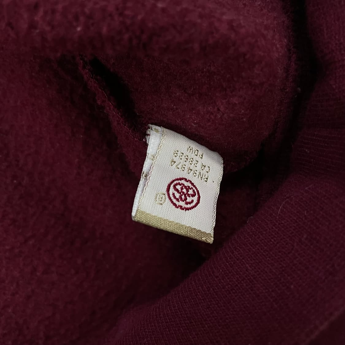 스투시 월드투어 크루넥 맨투맨 버건디 상품이미지5